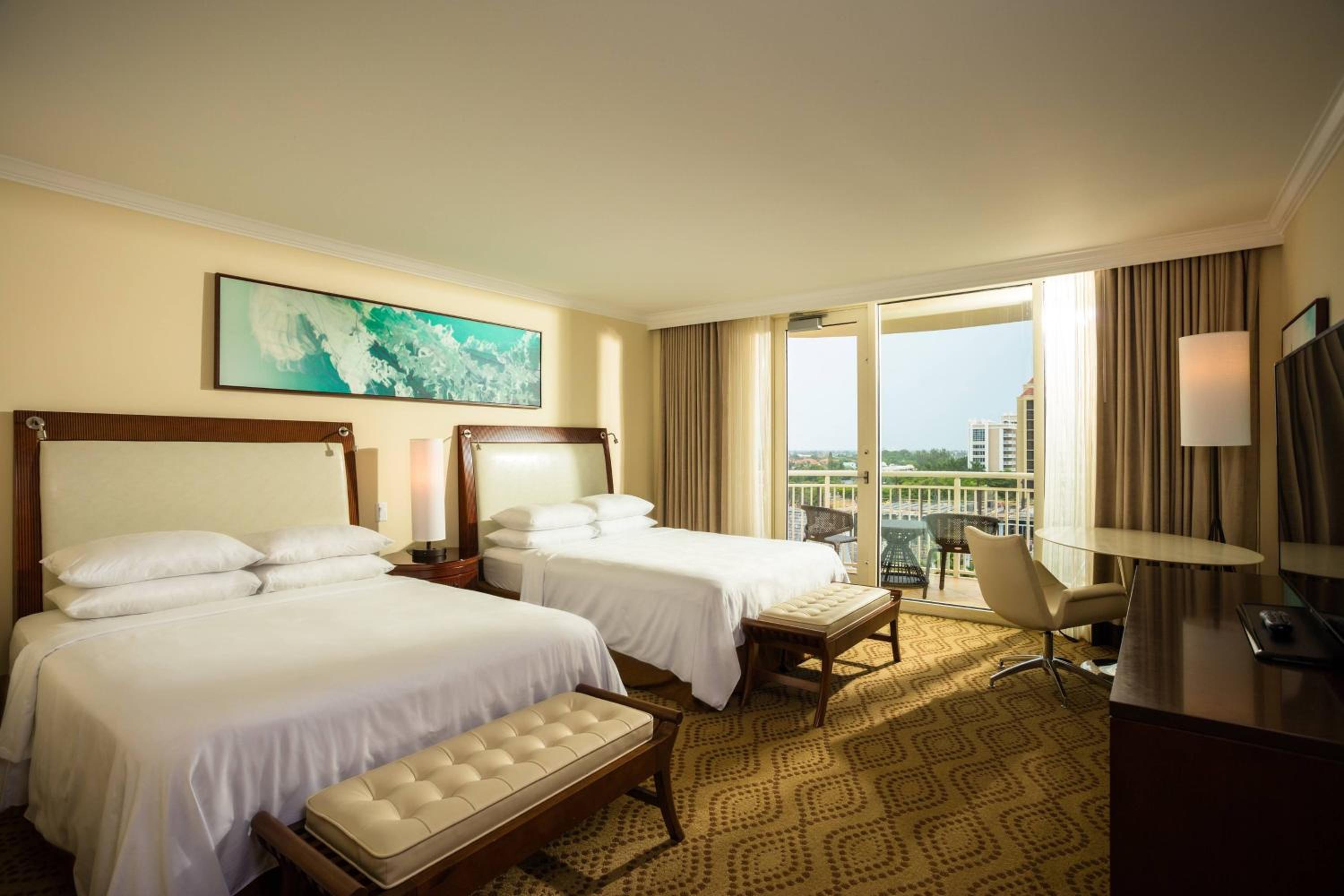 Queen Room with Two Queen Beds with Balcony and Partial Pool/Gulf View - Photo 4