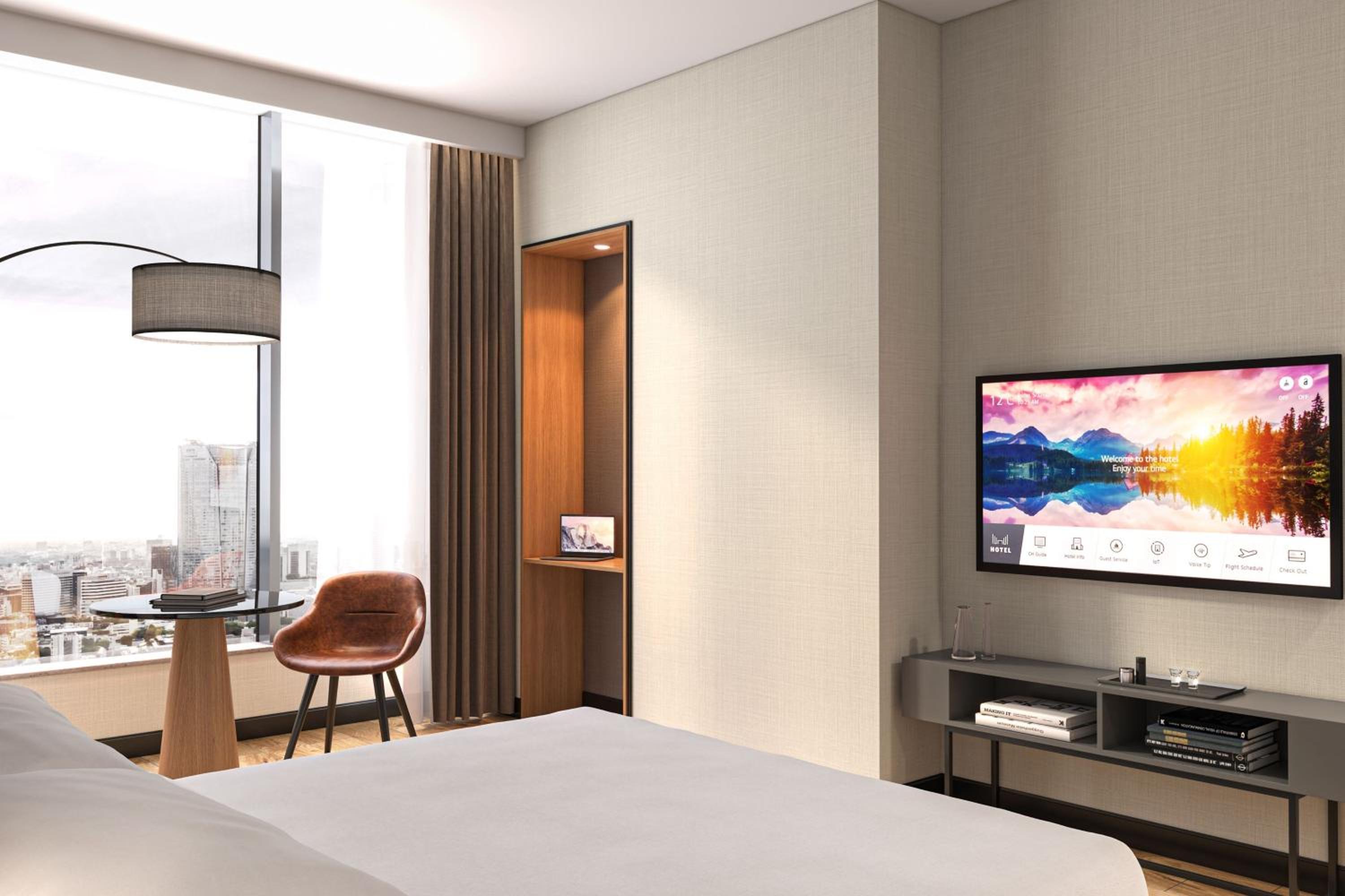 Deluxe King Room with Sofa Bed and City View