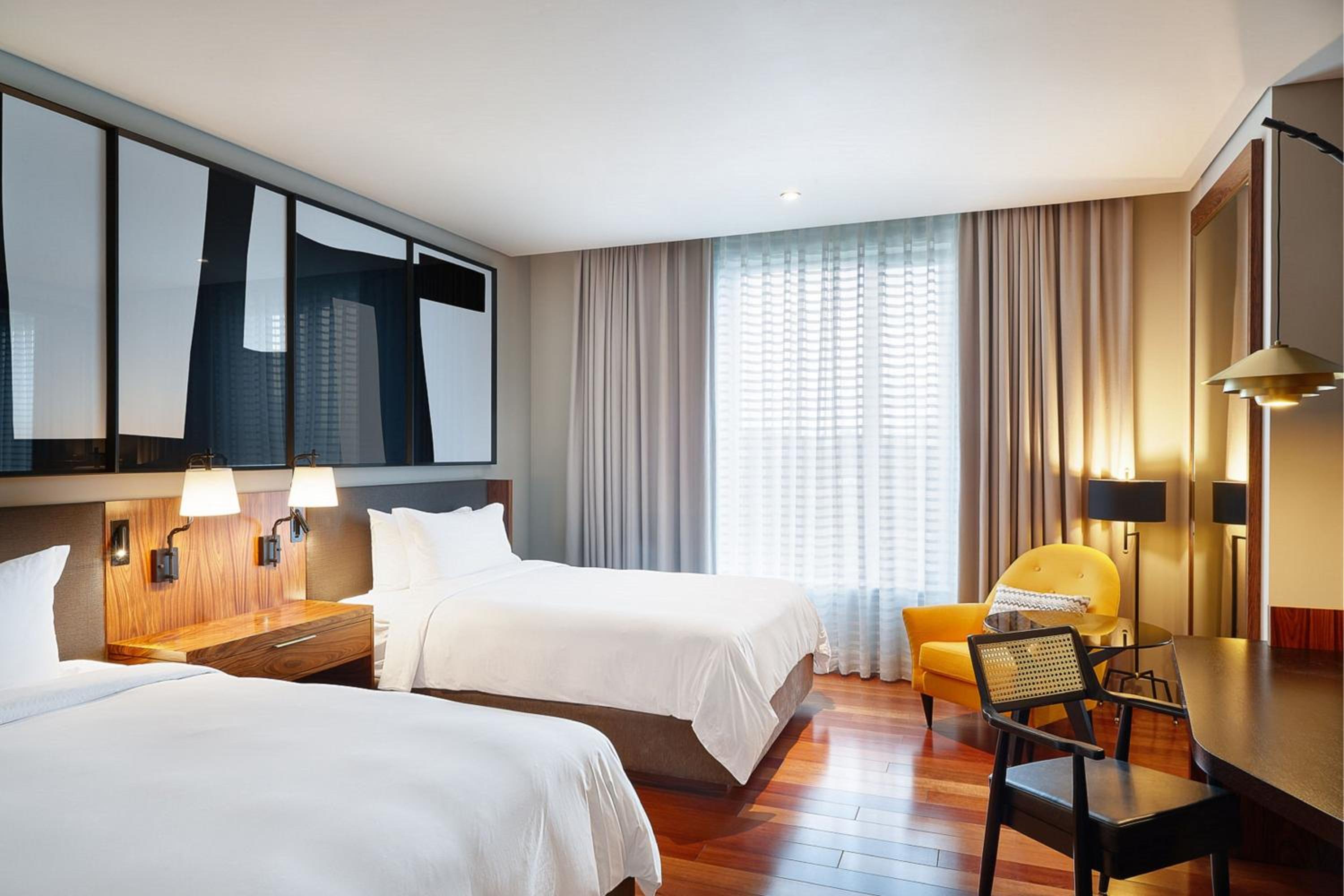 Deluxe Double Room with Two Double Beds - High Floor