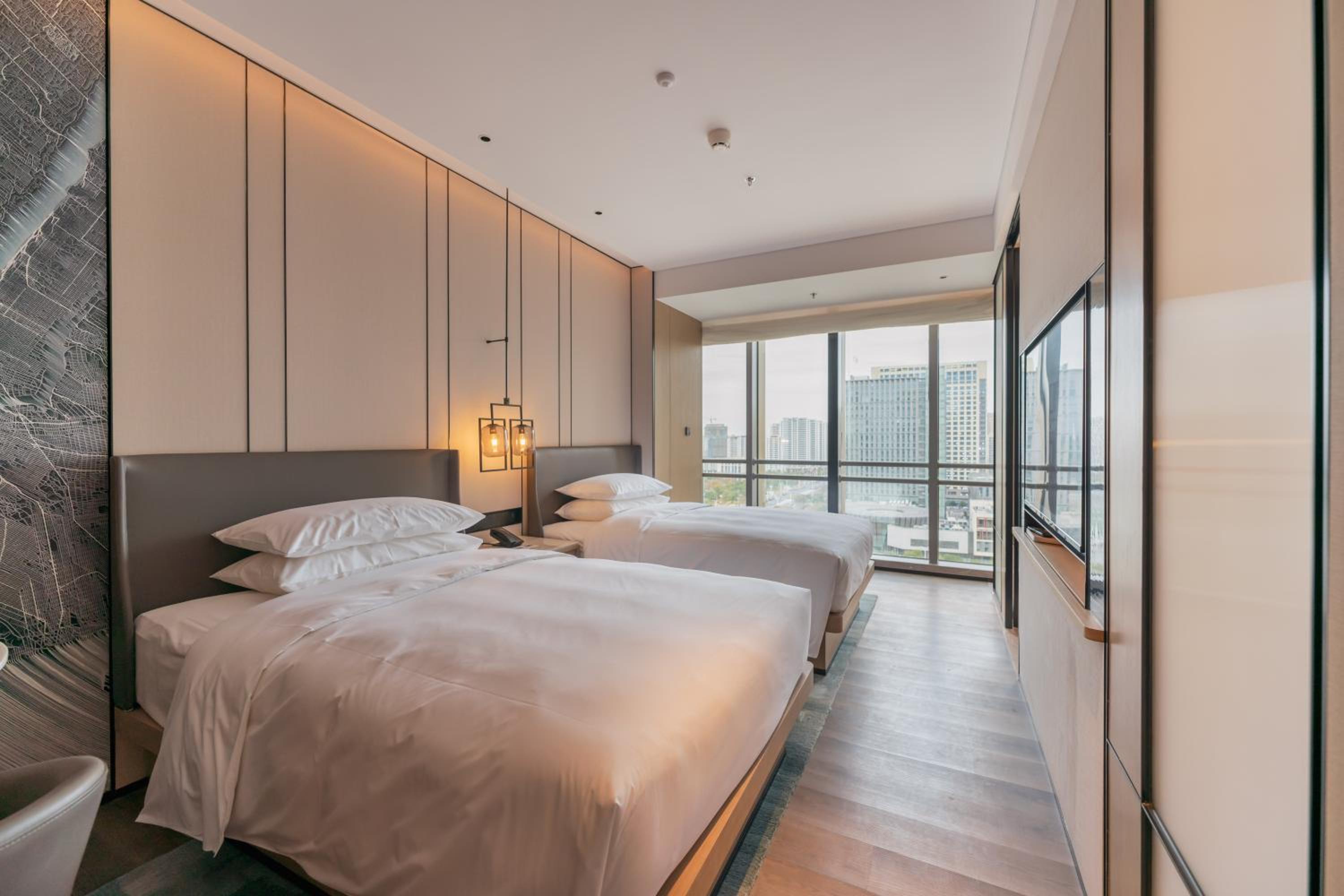Premier Double Room with Two Double Beds and City View