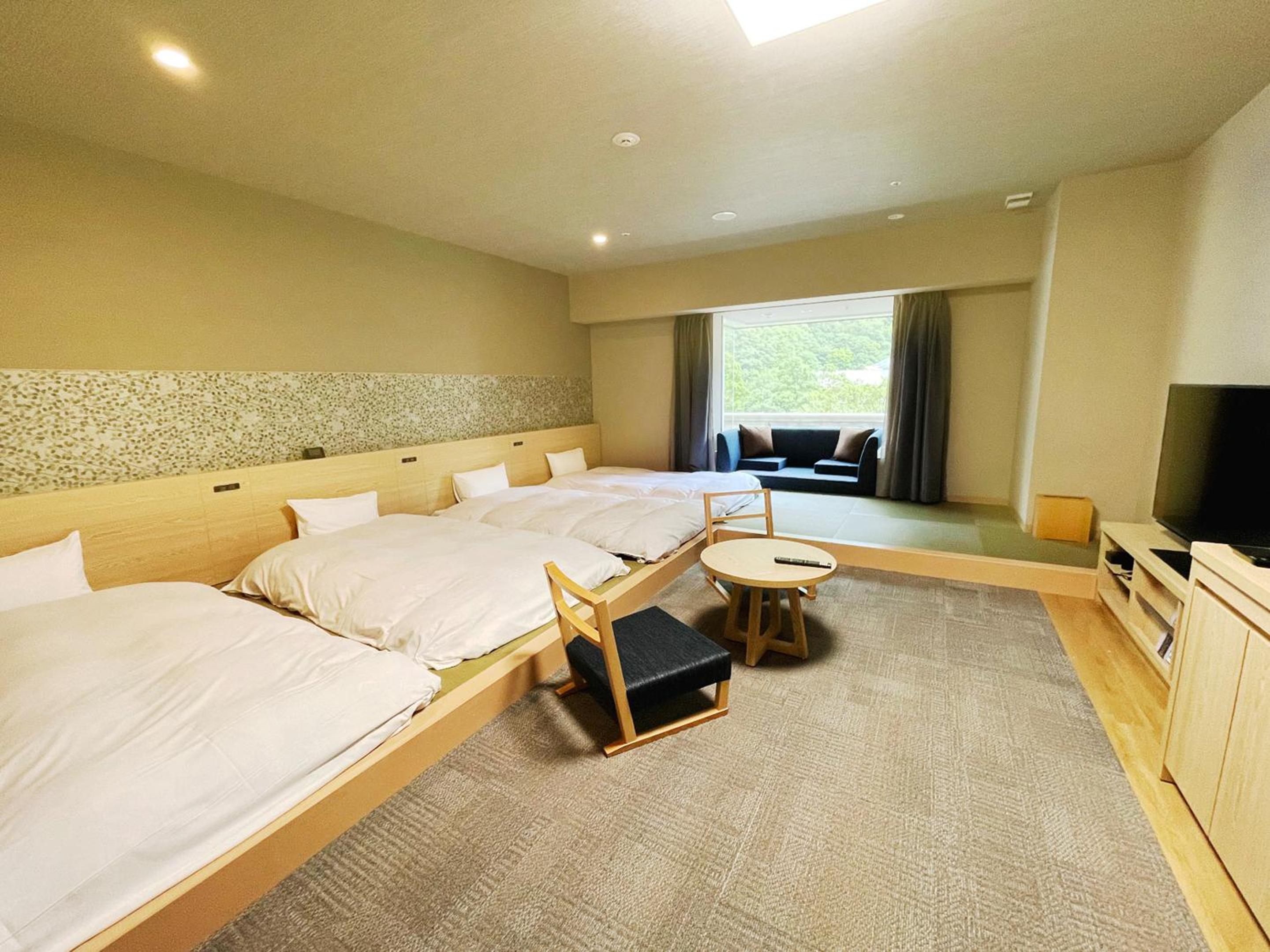 Modern Japanese Style room with 4 Futons (45 square yard)