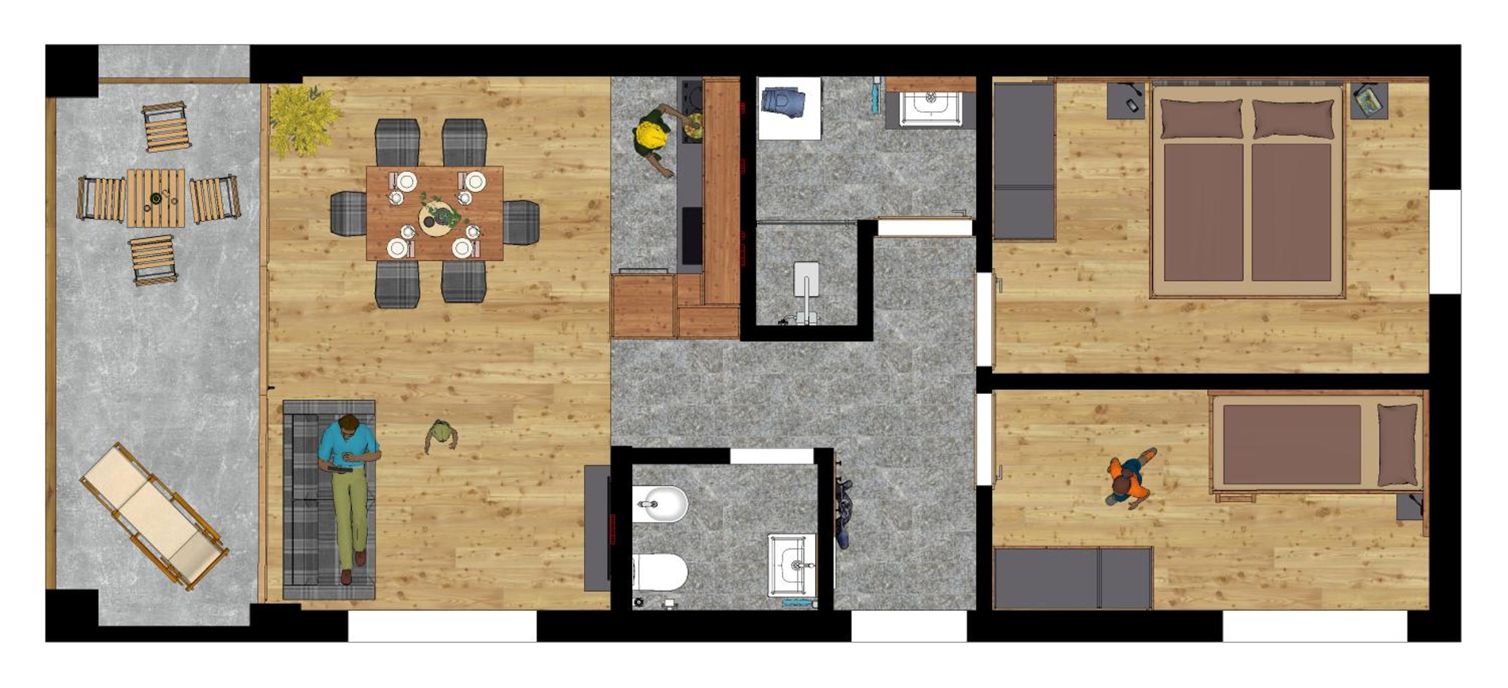 Apartment with Mountain View photo 2