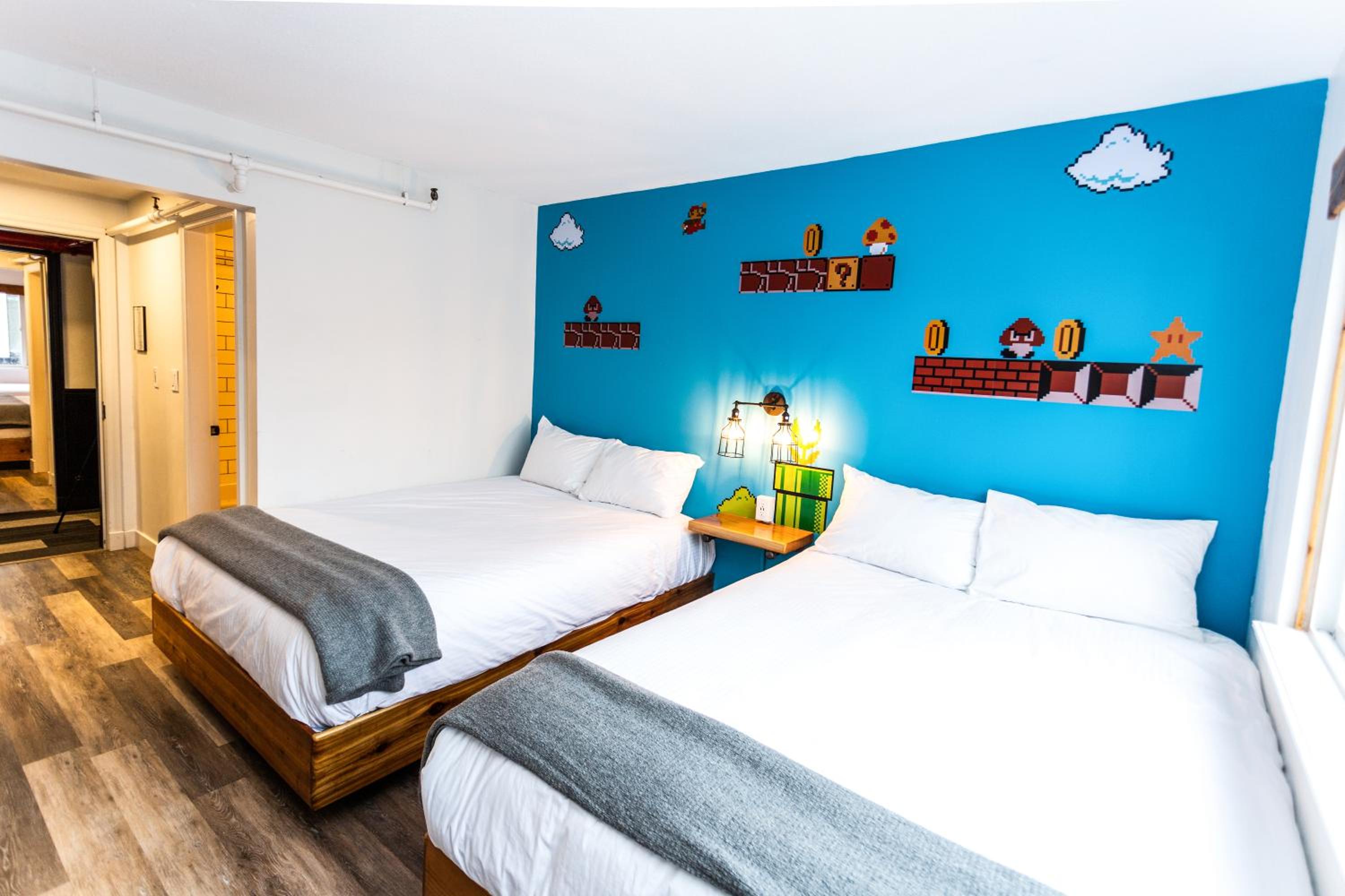 Party Room, 2 Queen Beds, 2 Twin Bunks (Above LOUD Pub) - Photo 1
