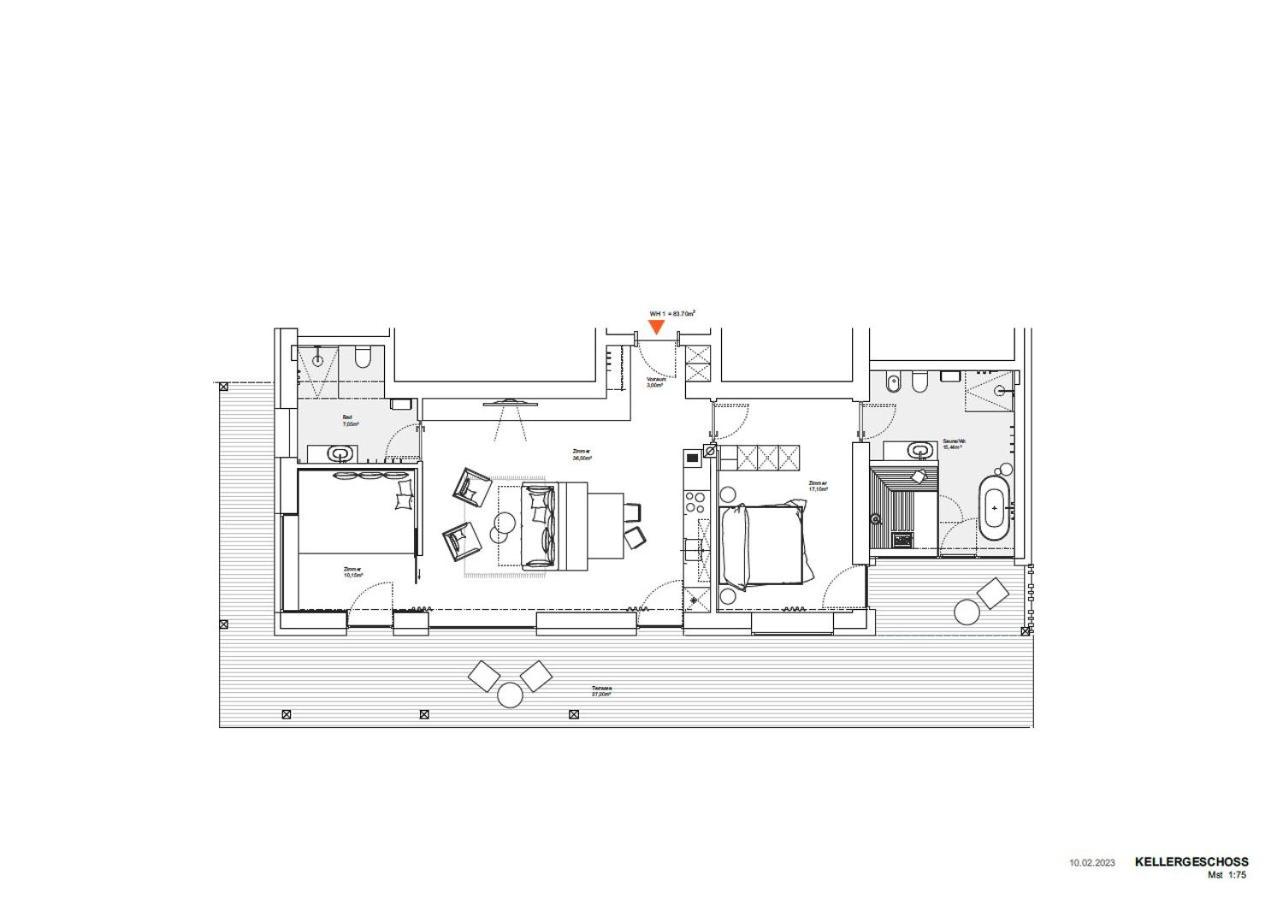 Two-Bedroom Deluxe Apartment with Garden View photo 3