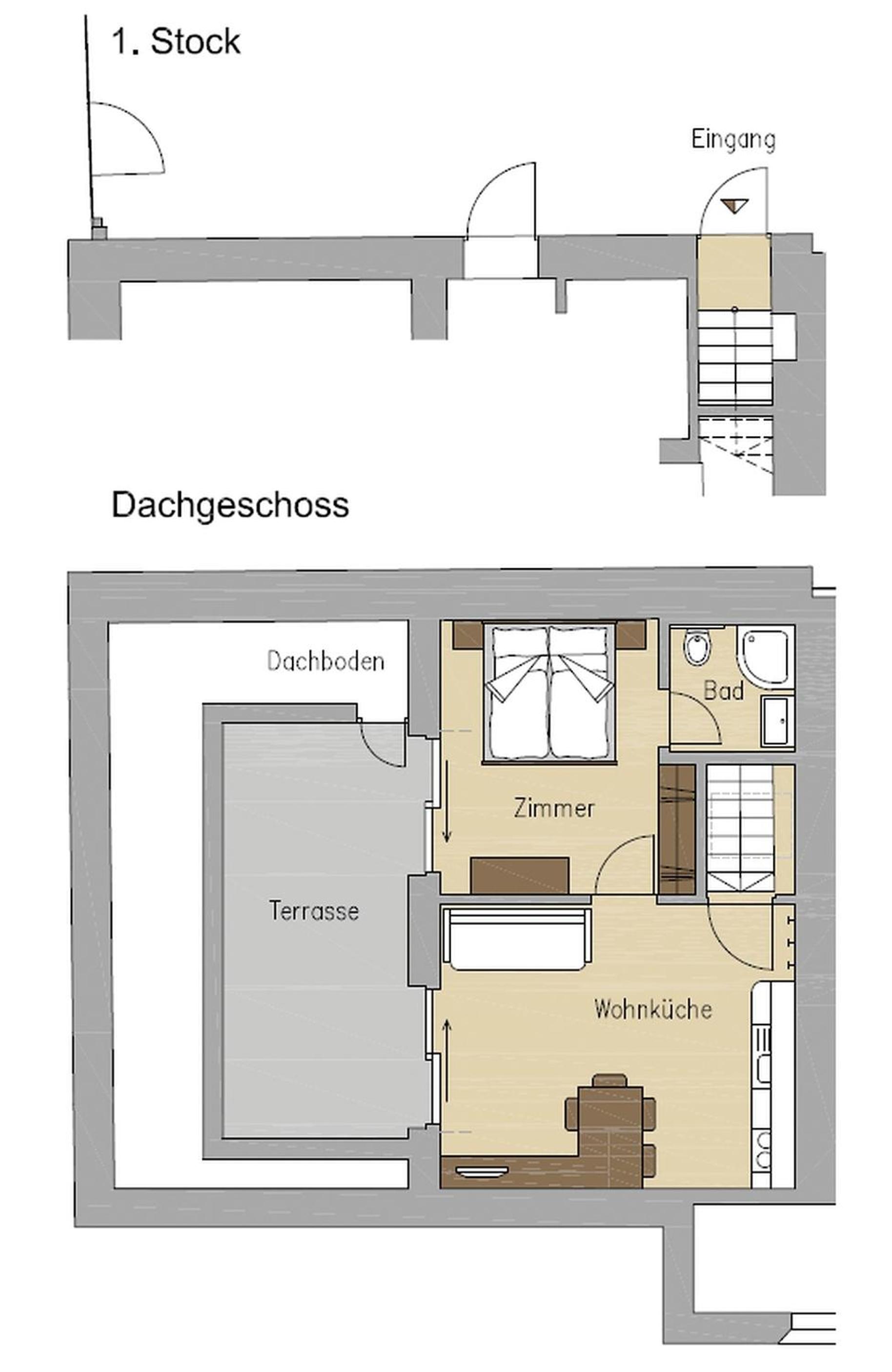 One-Bedroom Apartment with Garden View photo 2