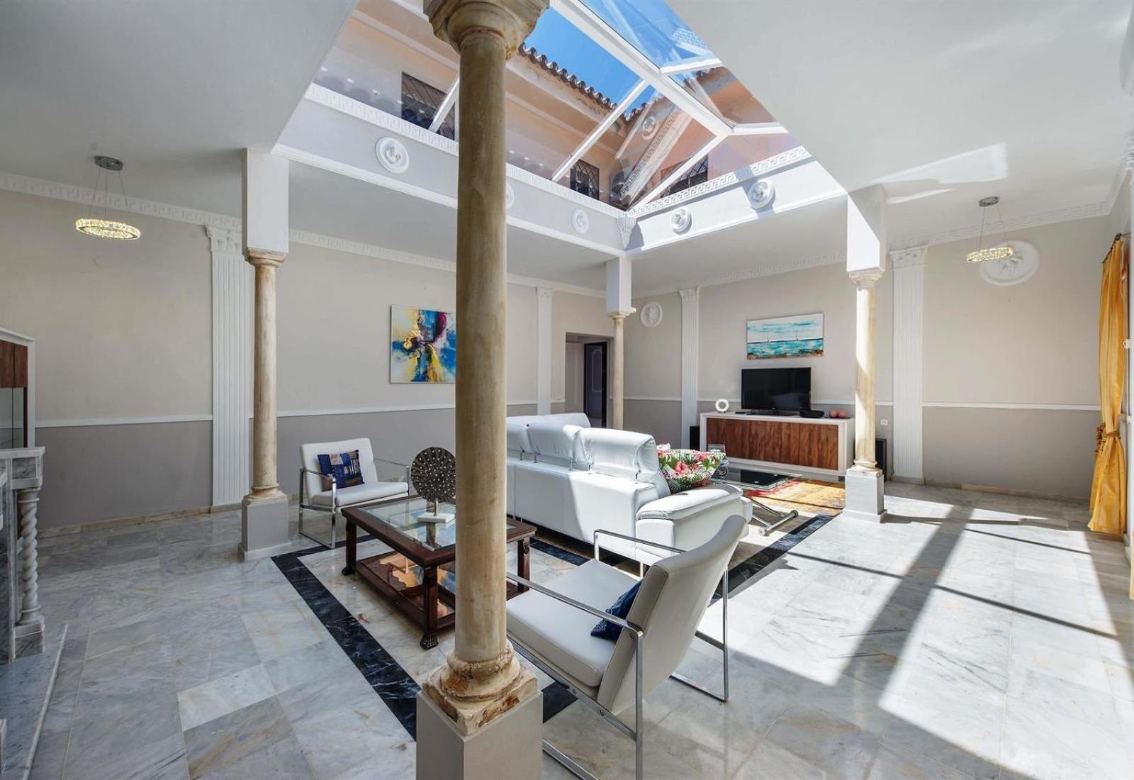 Villa con vistas al jardín