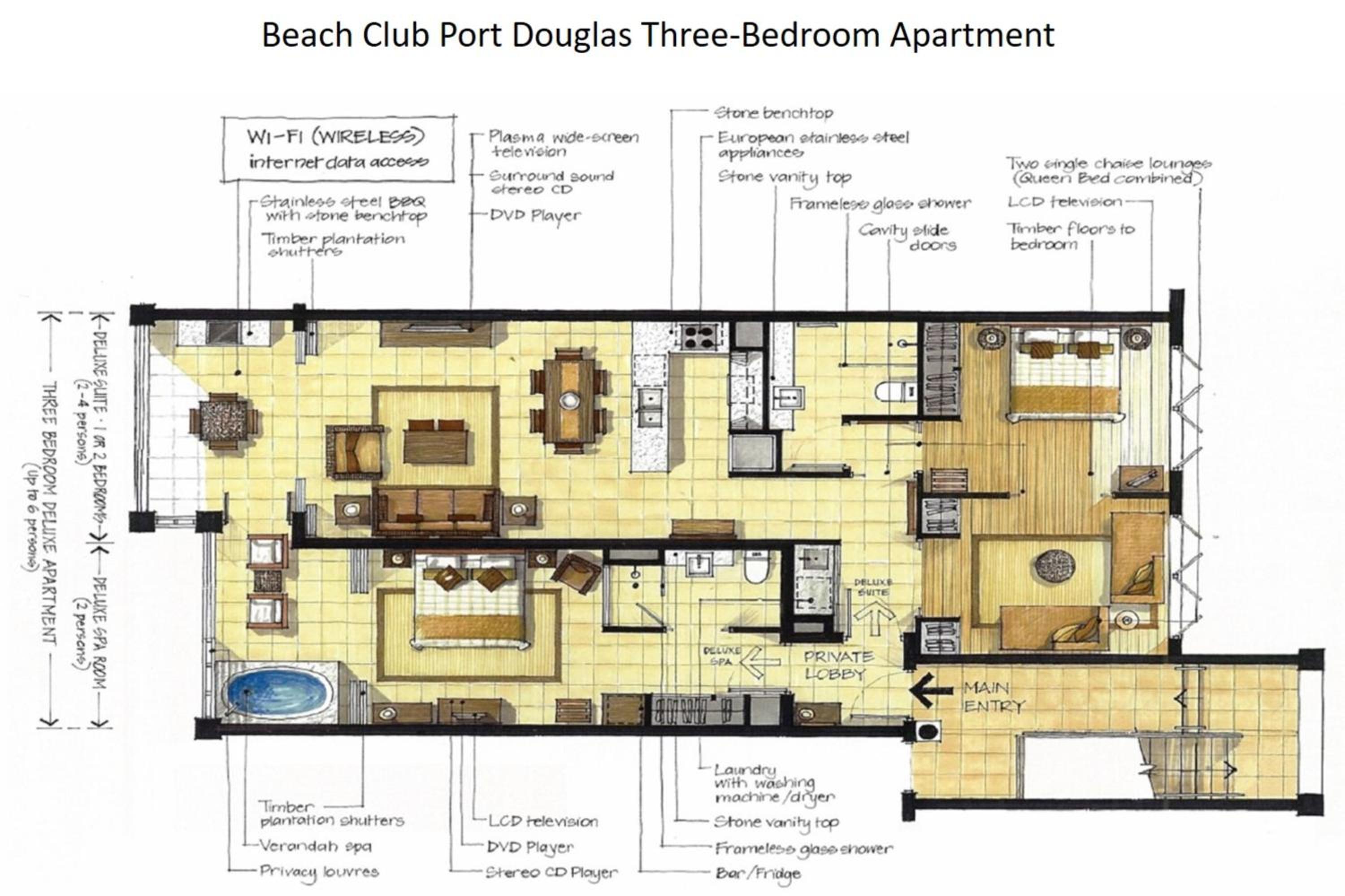 Three-Bedroom Apartment photo 3