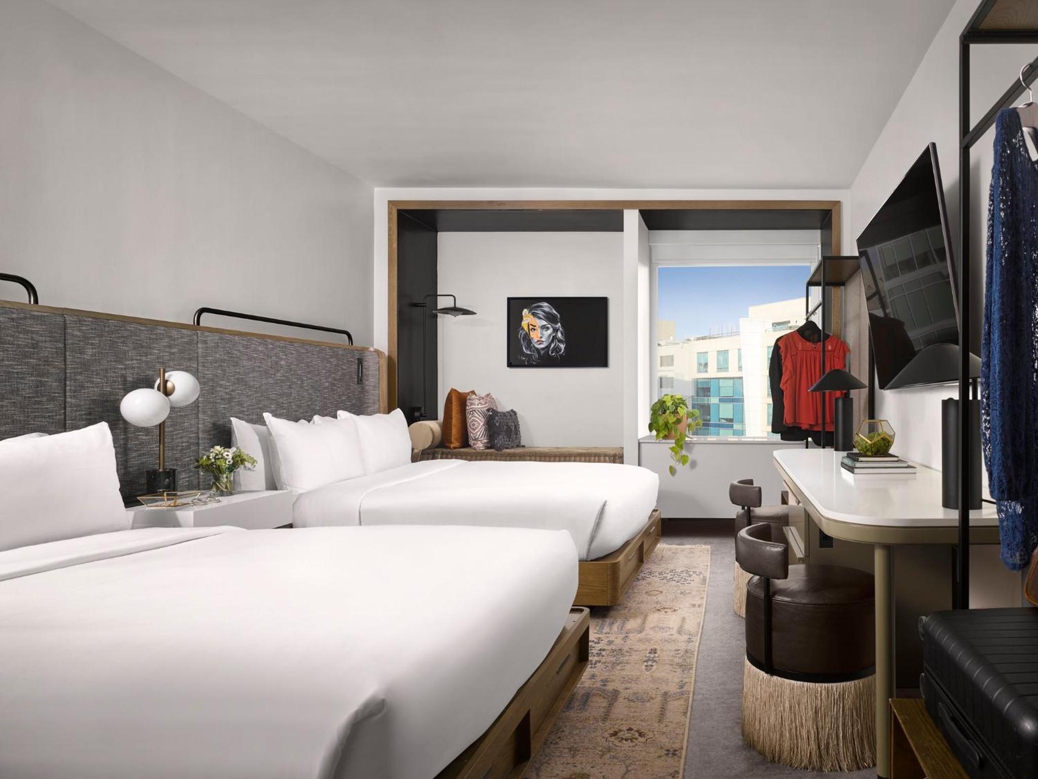 Relax in style in this modern hotel room!