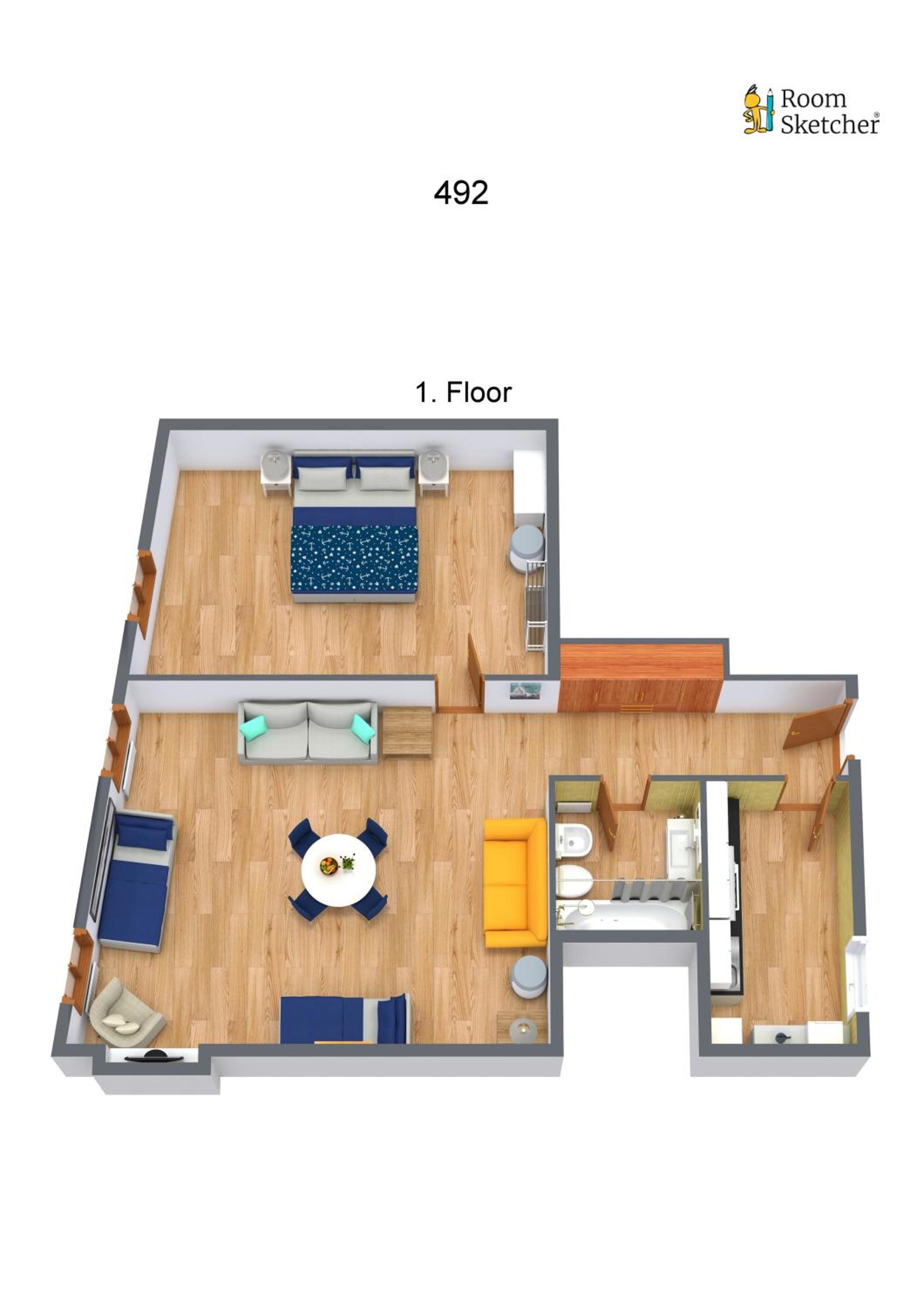 One-Bedroom Apartment photo 2