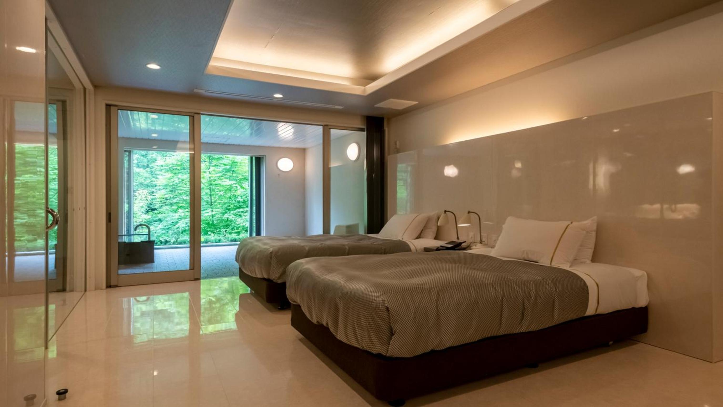 Twin Room with River View & Open Air Bath - Photo 1
