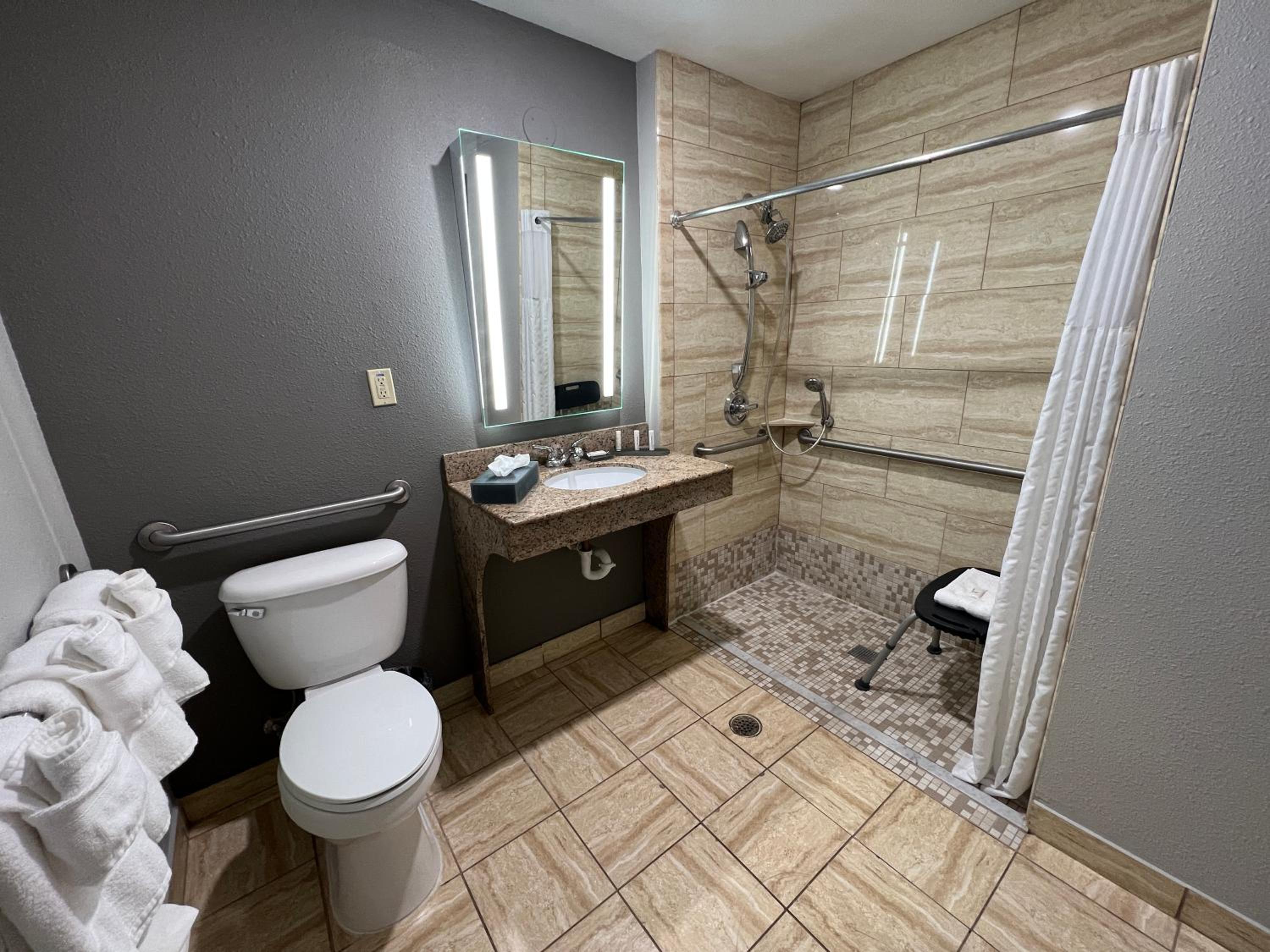 King Room with Roll-In Shower - Mobility/Hearing Accessible - Non-Smoking - Photo 3