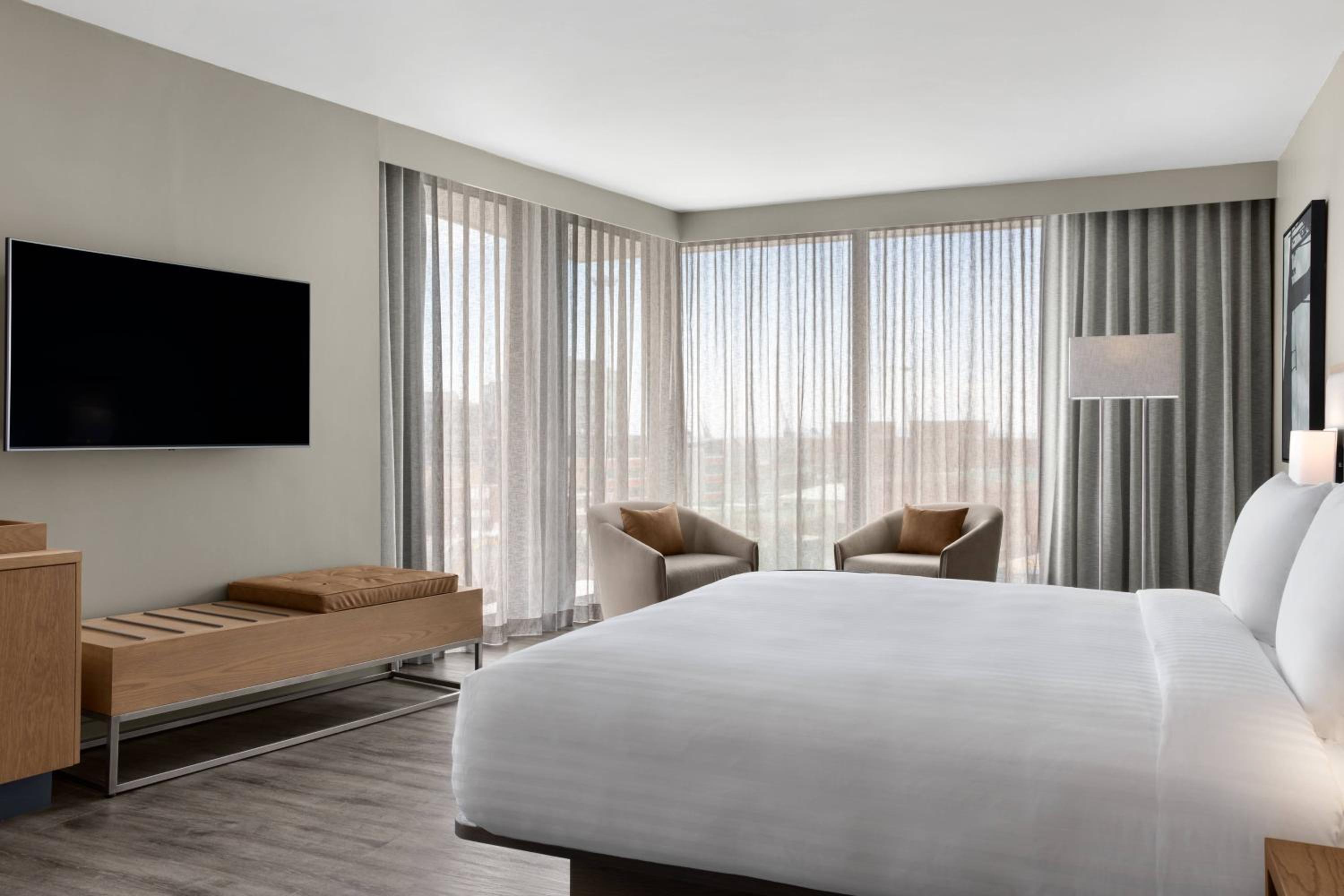 Larger Guest room, 1 King, Mountain view, Corner room