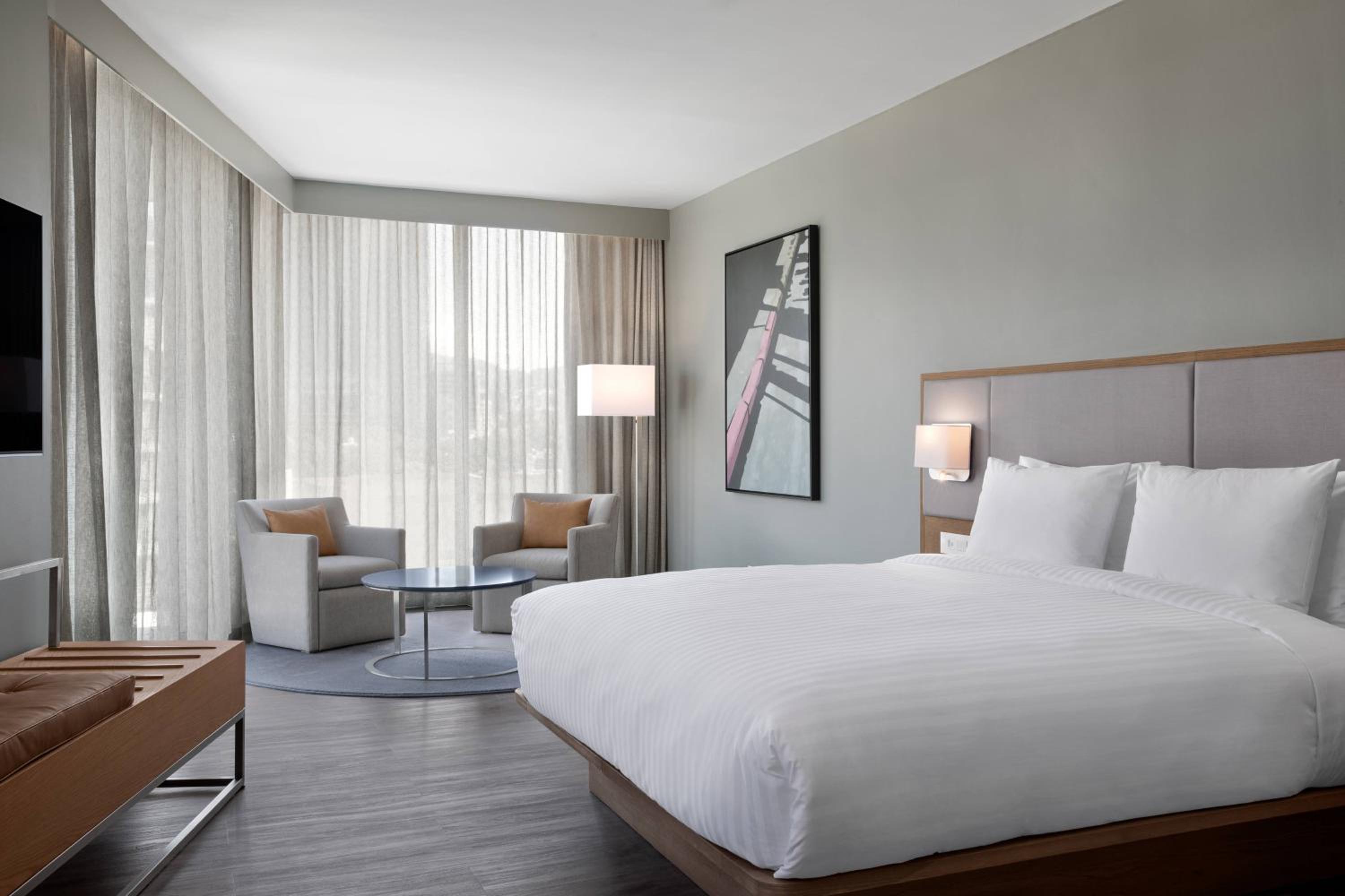 Larger Guest room, 1 King, Mountain view, Corner room