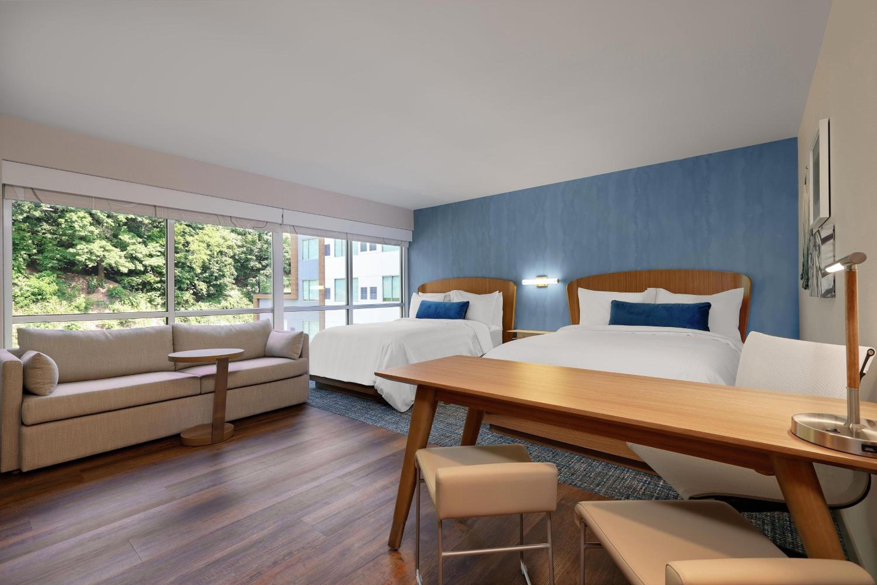 Queen Studio with Two Queen Beds and Sofa Bed - Photo 1