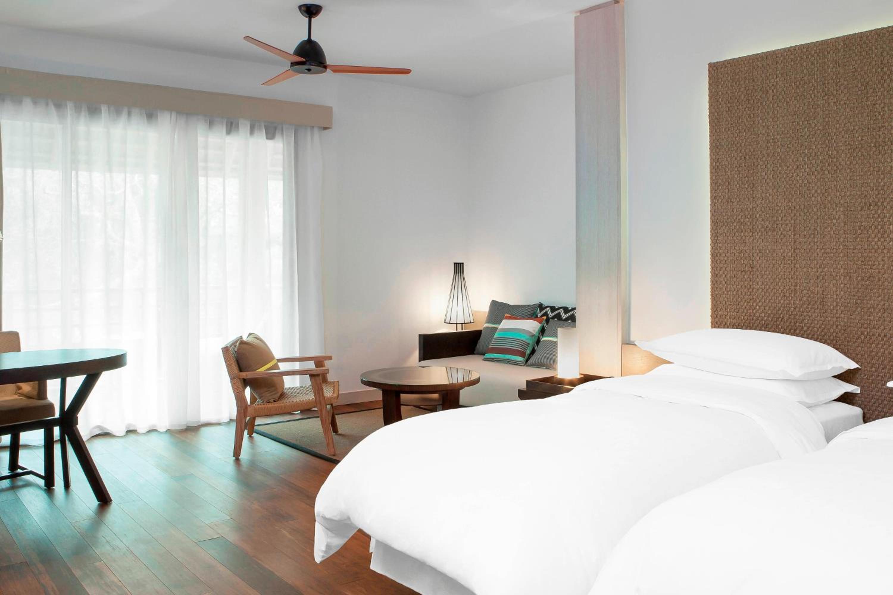 Larger Guest Room, 2 Twins, Sofa Bed, Garden View, Balcony