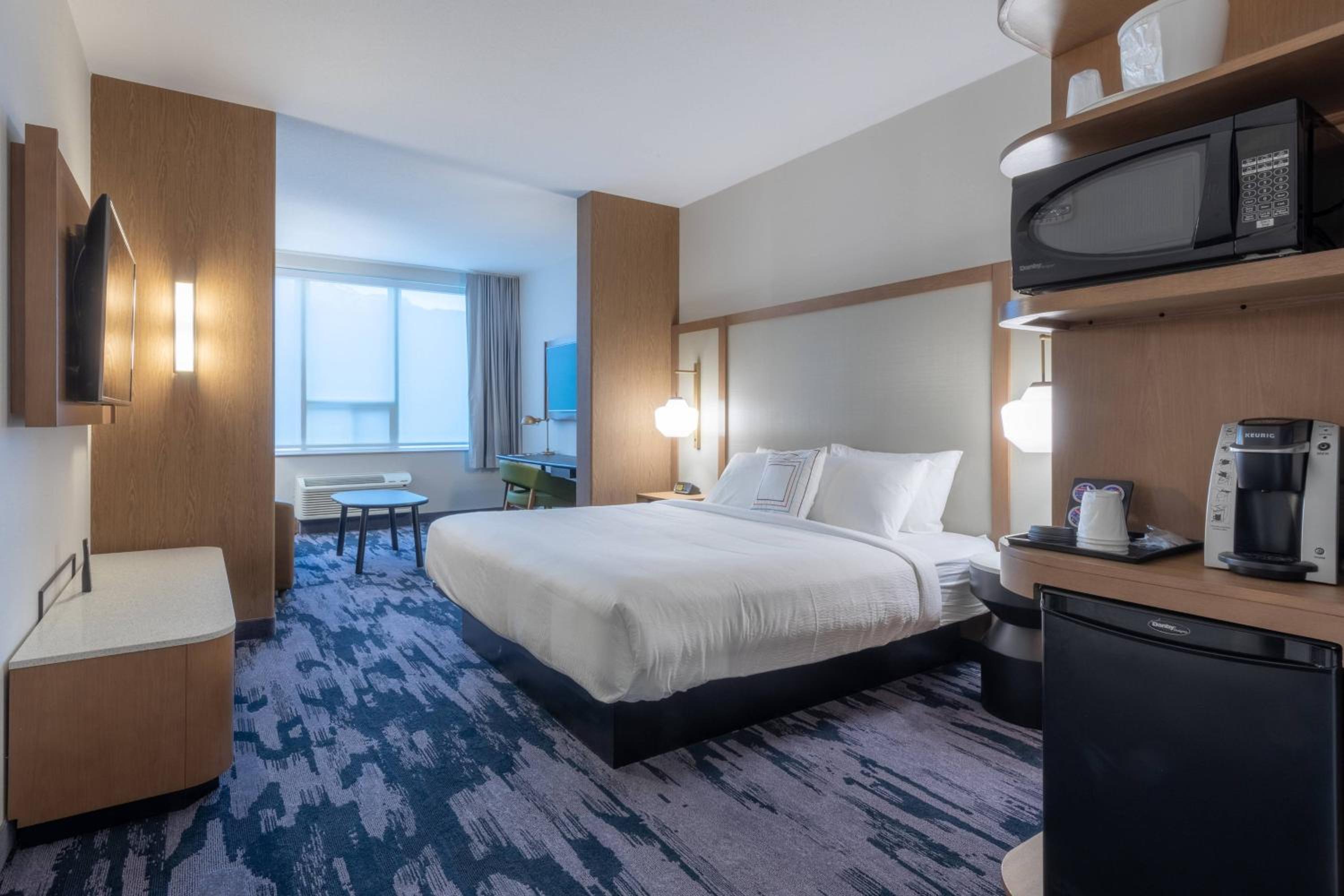 Larger Suite with 1 King, Sofa bed, Mountain view