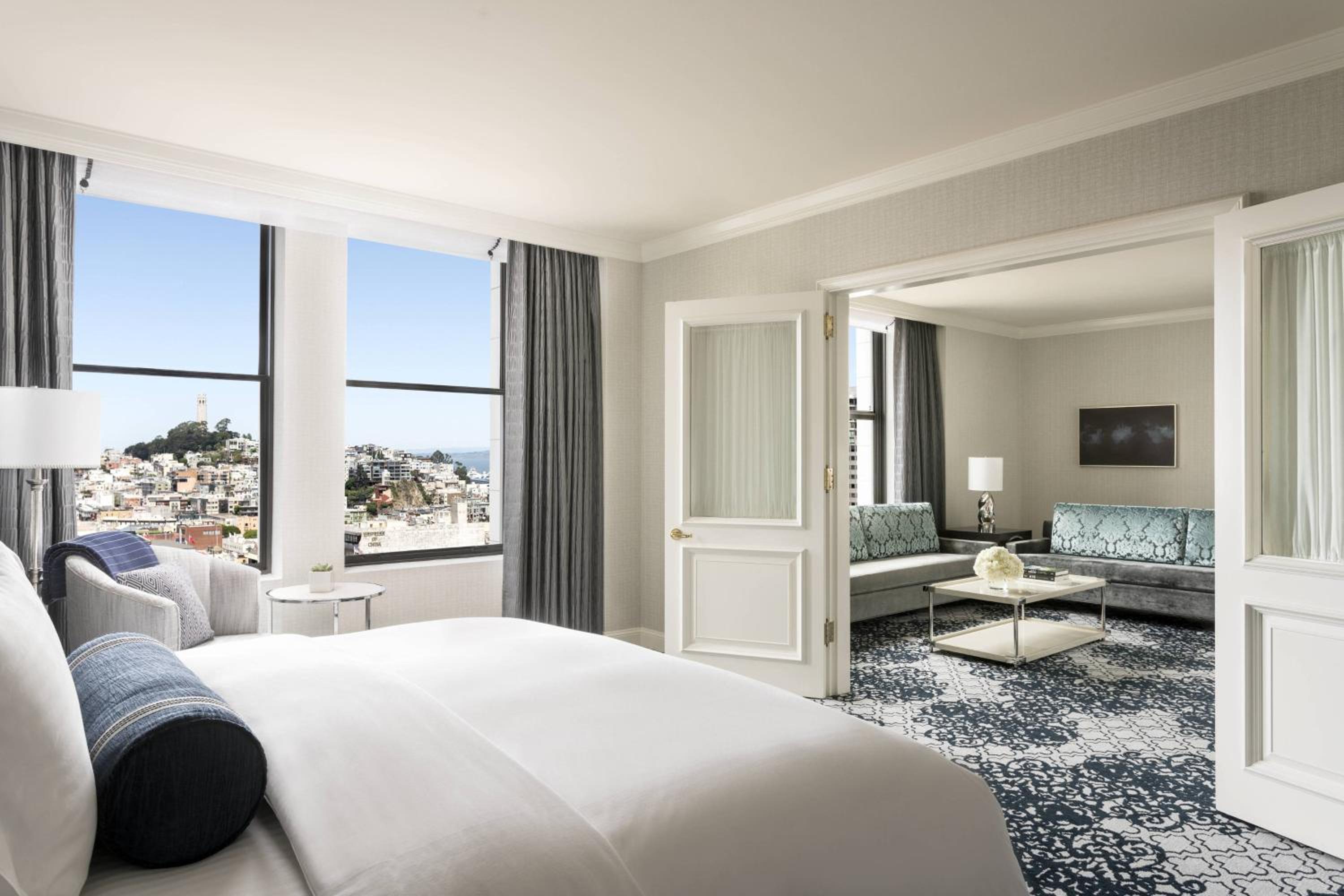hotel room with a view of san francisco, california
