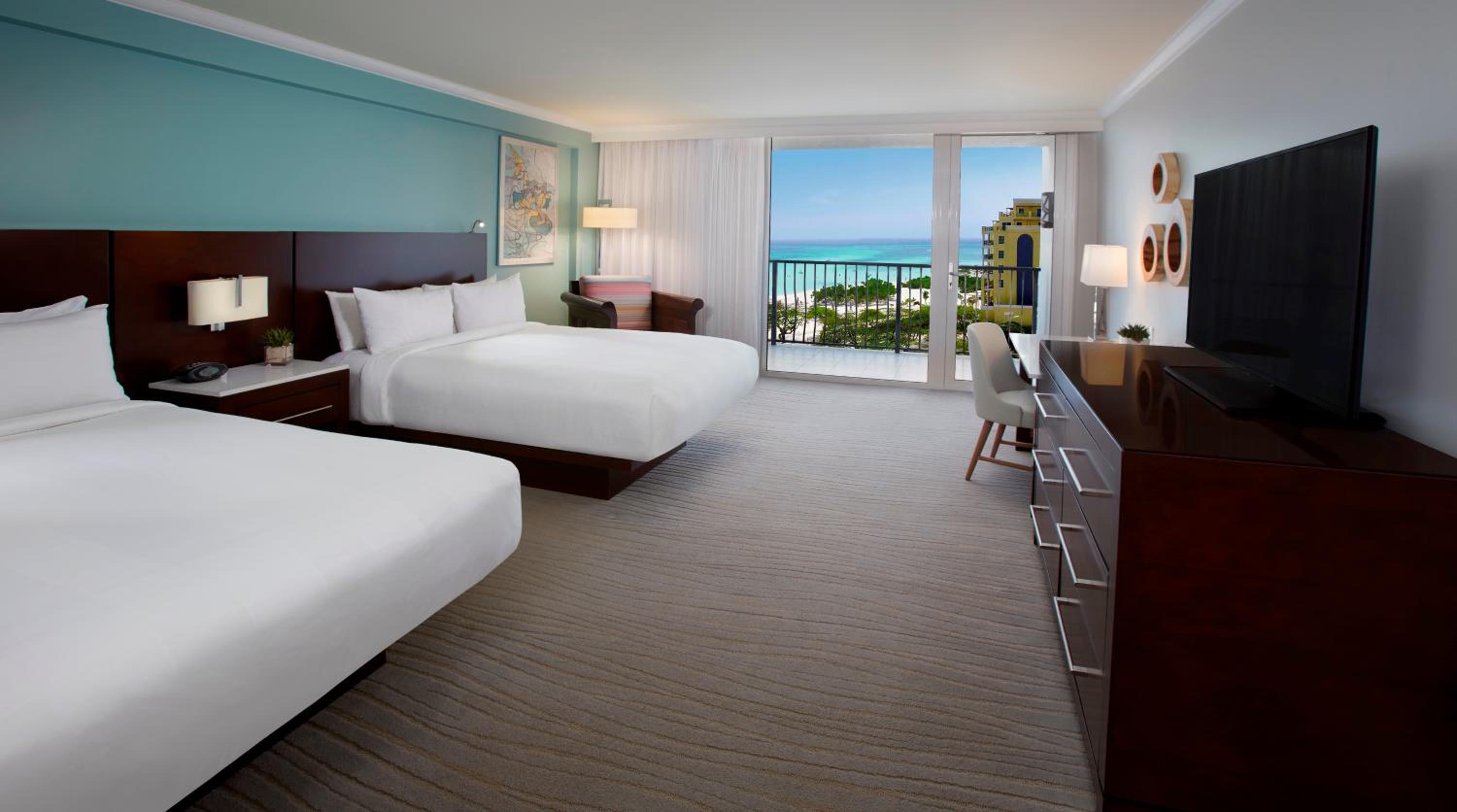 Partial Ocean View Room, 2 Queen Beds - Photo 1