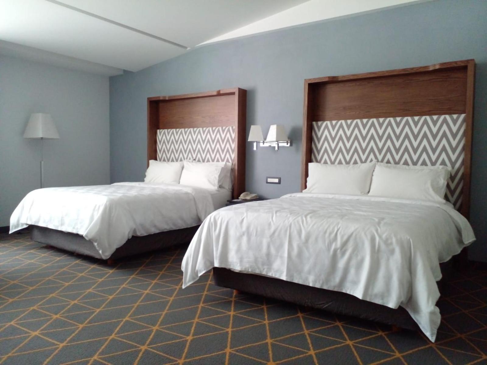 Double Room with Two Double Beds and View - Non-Smoking