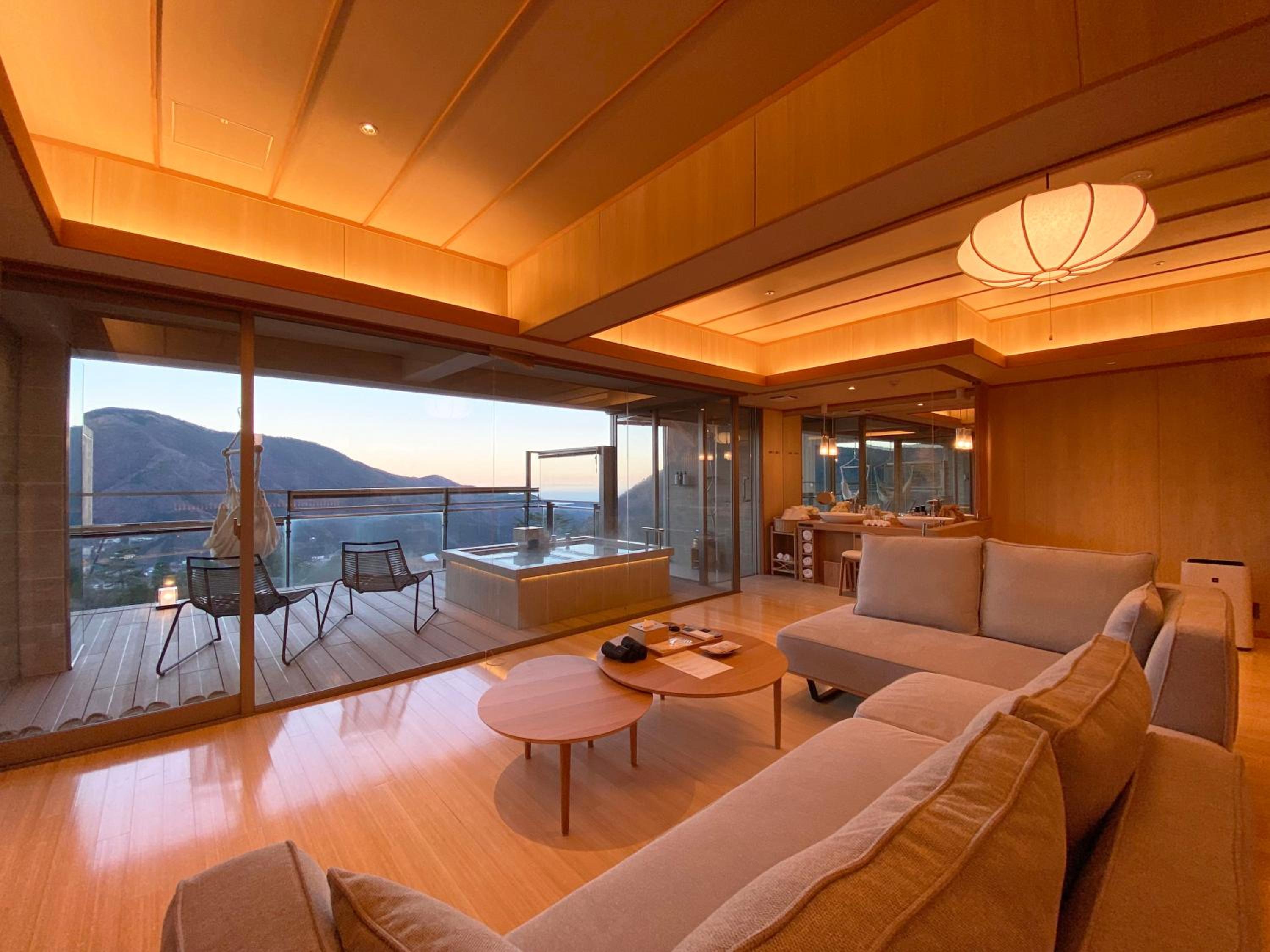 Corner Suite with Tatami Area with Open-Air Bath -(GAKU/ TAKU/ SAKU/ MAKU)
