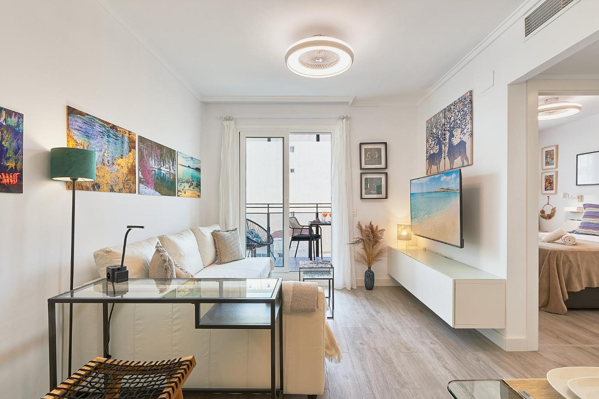 Apartamento con Balcón