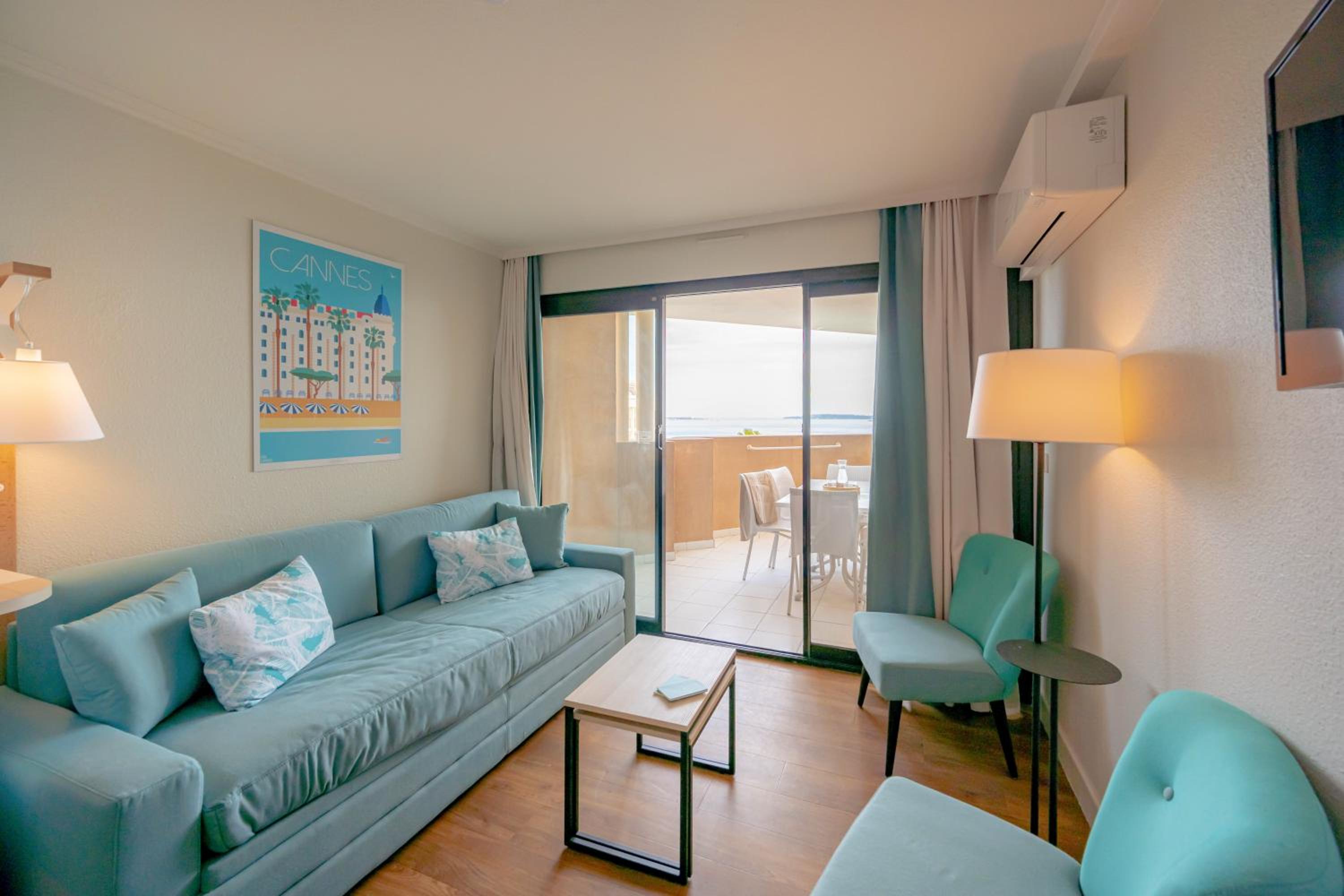 Studio with Sleeping Alcove, Air conditioning and Terrace or Balcony (4 People) - Sea View