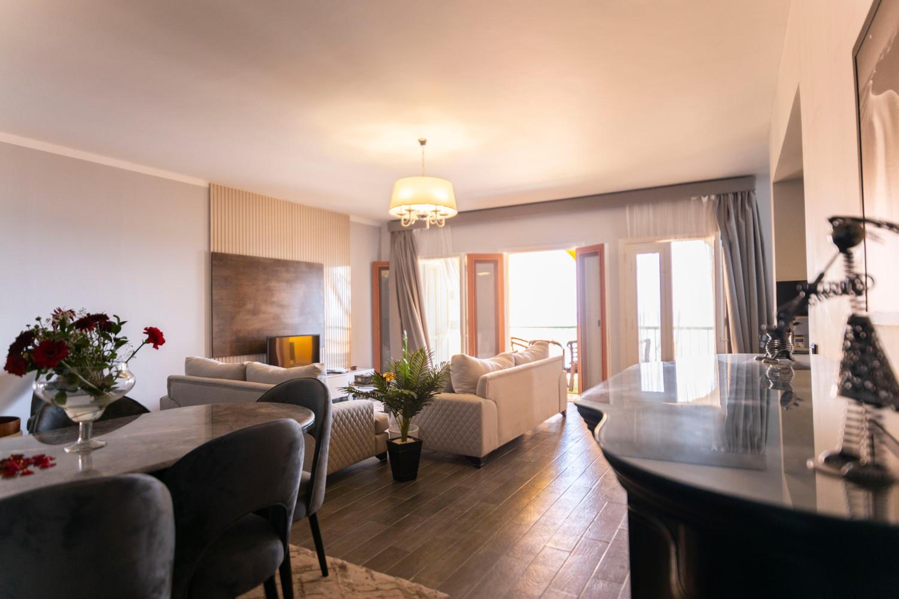 Three-Bedroom Duplex Suite with Sea View