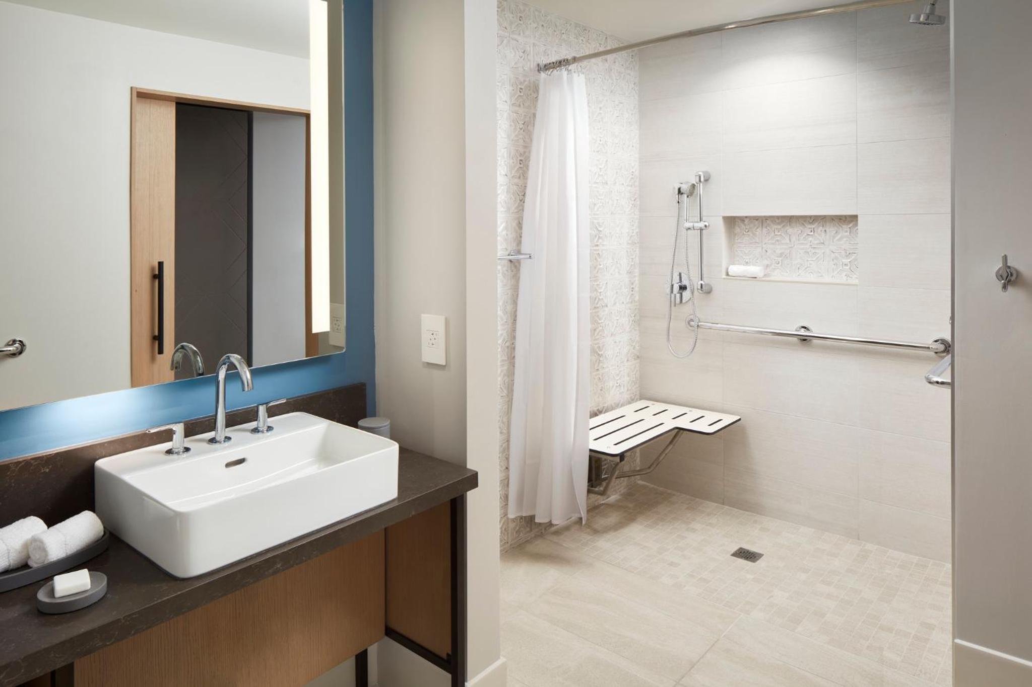King Room with One King Bed and Roll In Shower (Non Smoking) (Accessible)