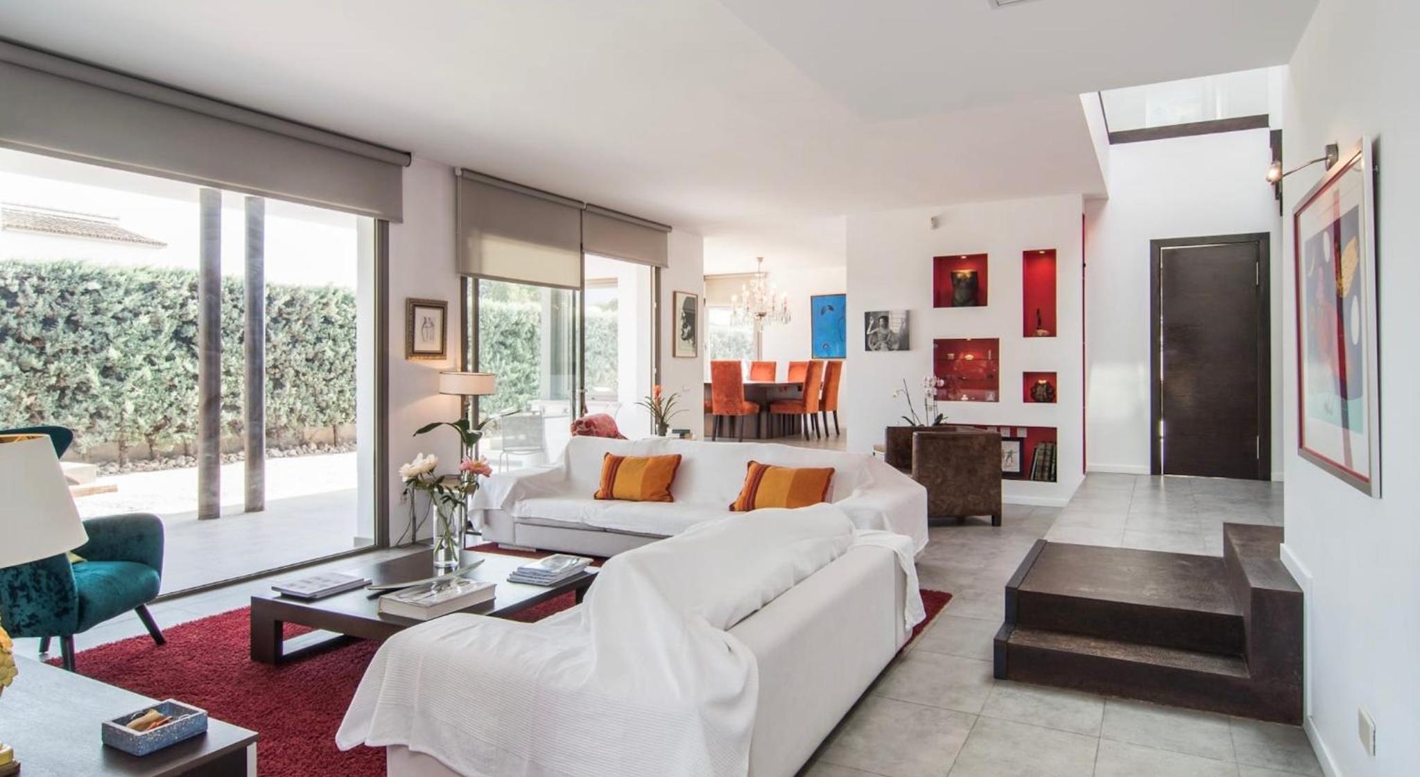 Villa con vistas al jardín