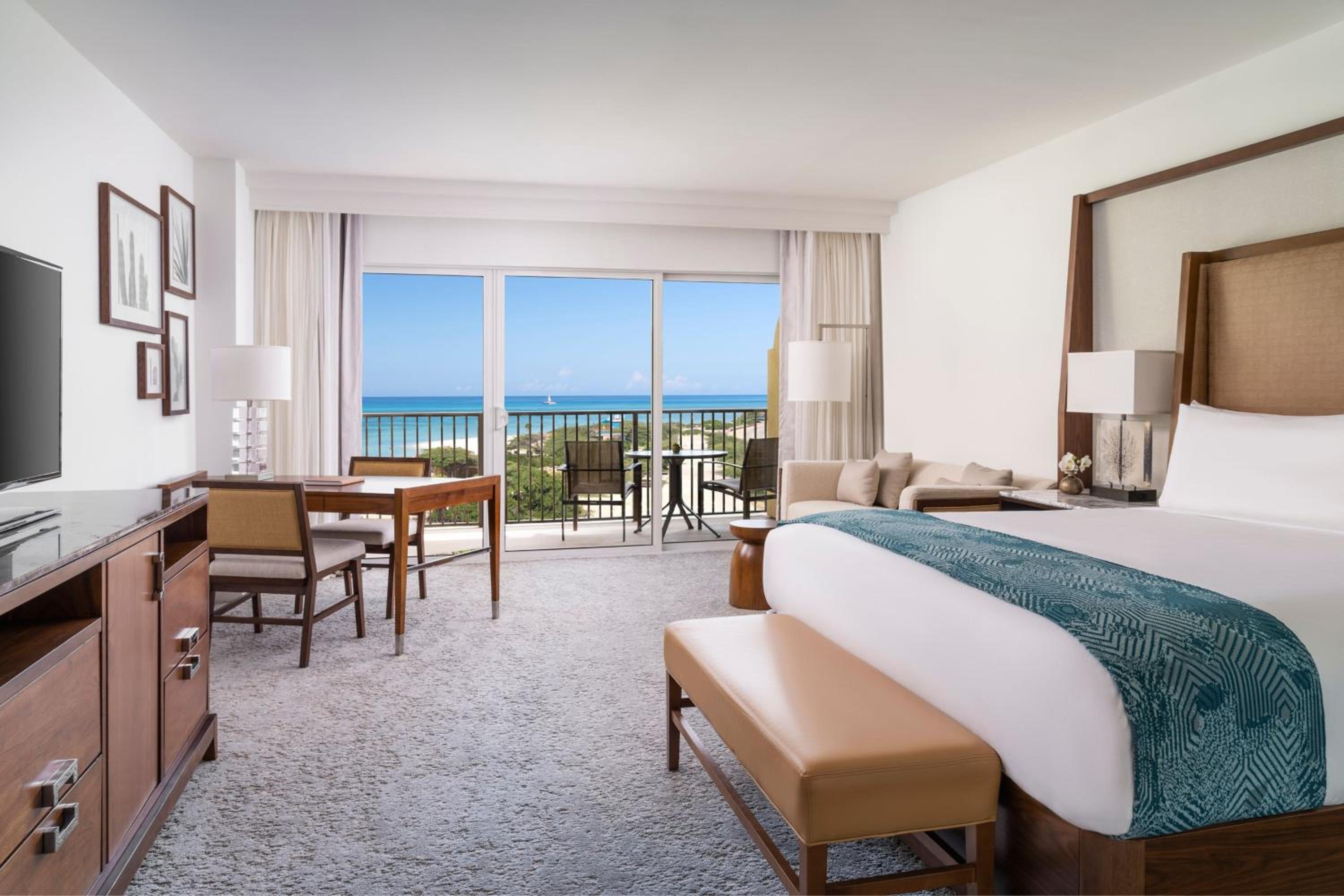 Guest Room with King Bed, Coastal View and Club Lounge Access