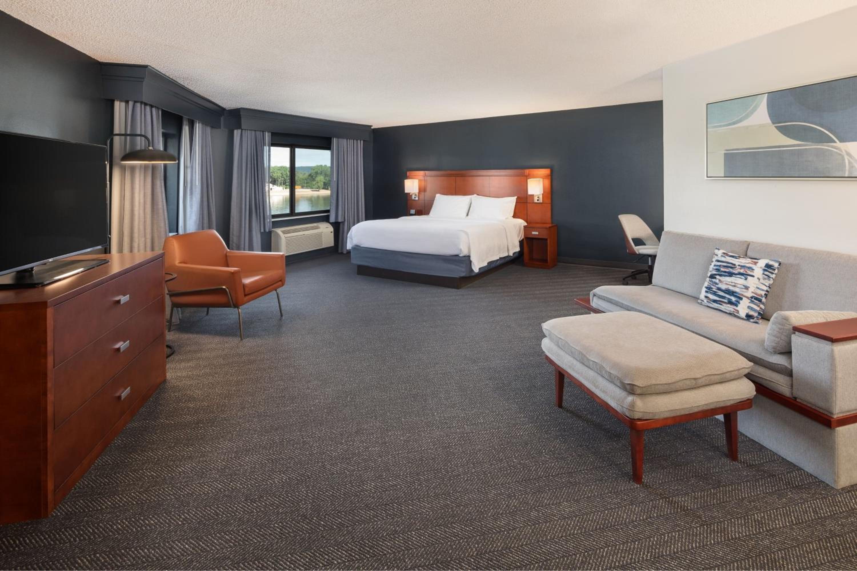 Larger Suite, 1 King, Sofa bed, River view, High floor