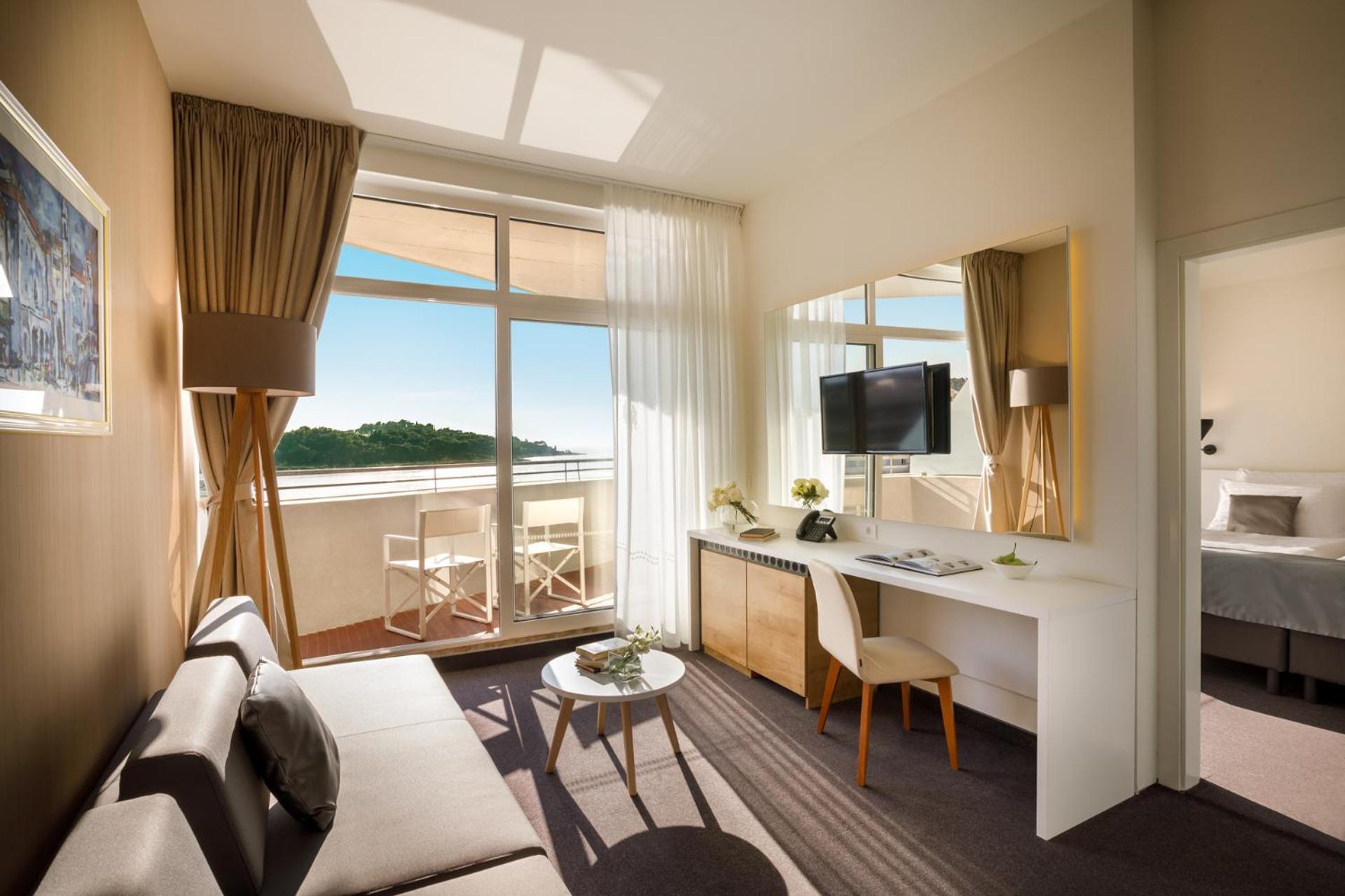 Relax in style in this cozy hotel room!