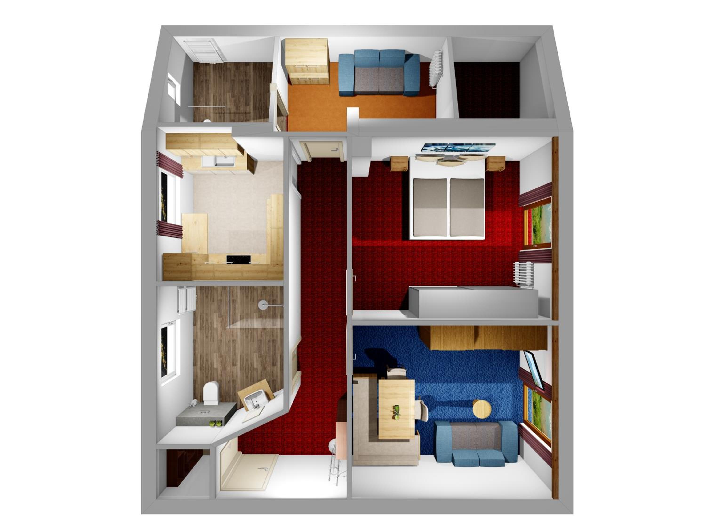 Apartment with Mountain View photo 2
