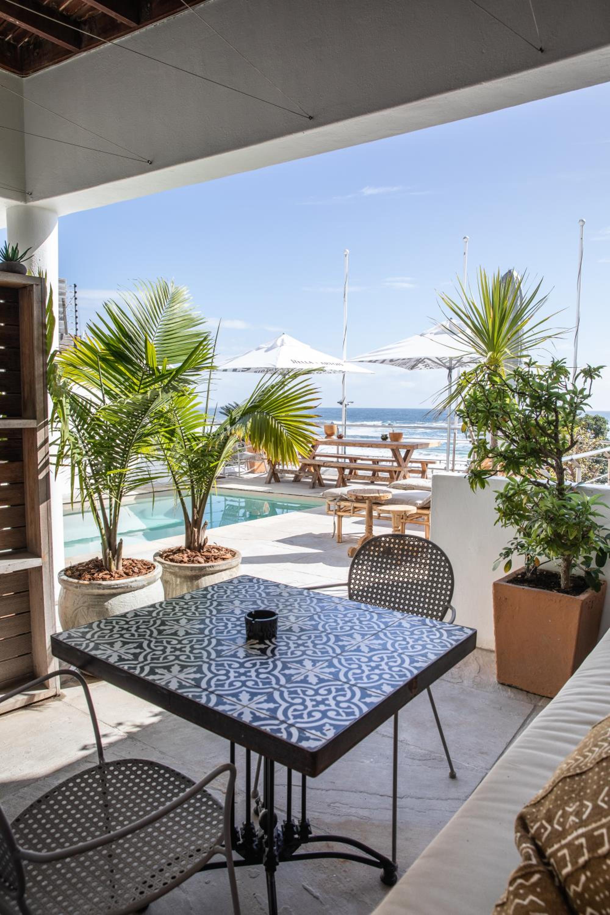 Pool and sea facing room
