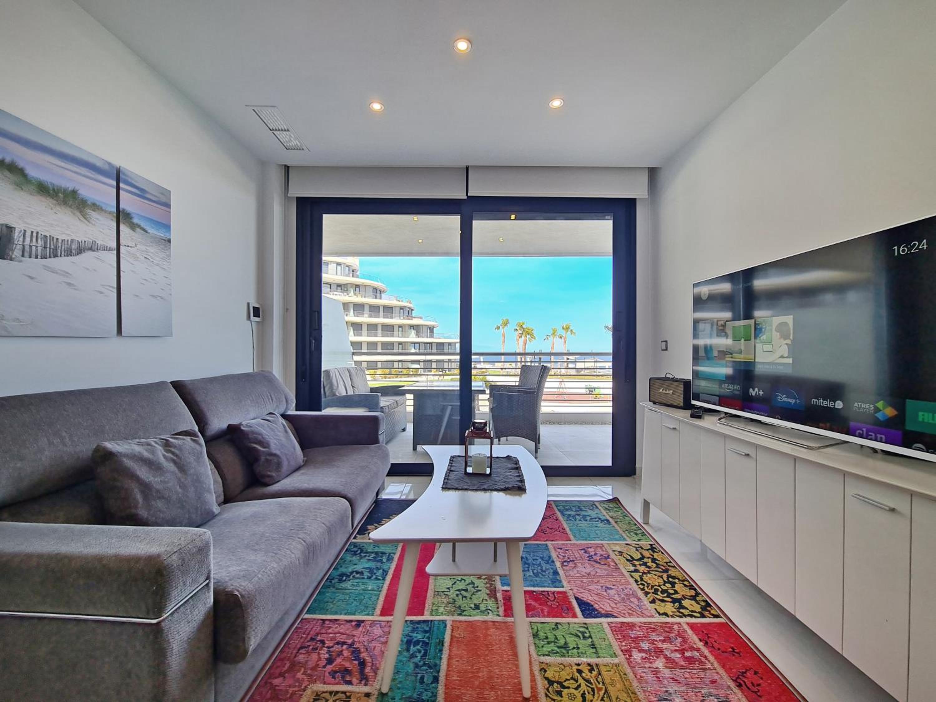 Apartamento con vista al jardín