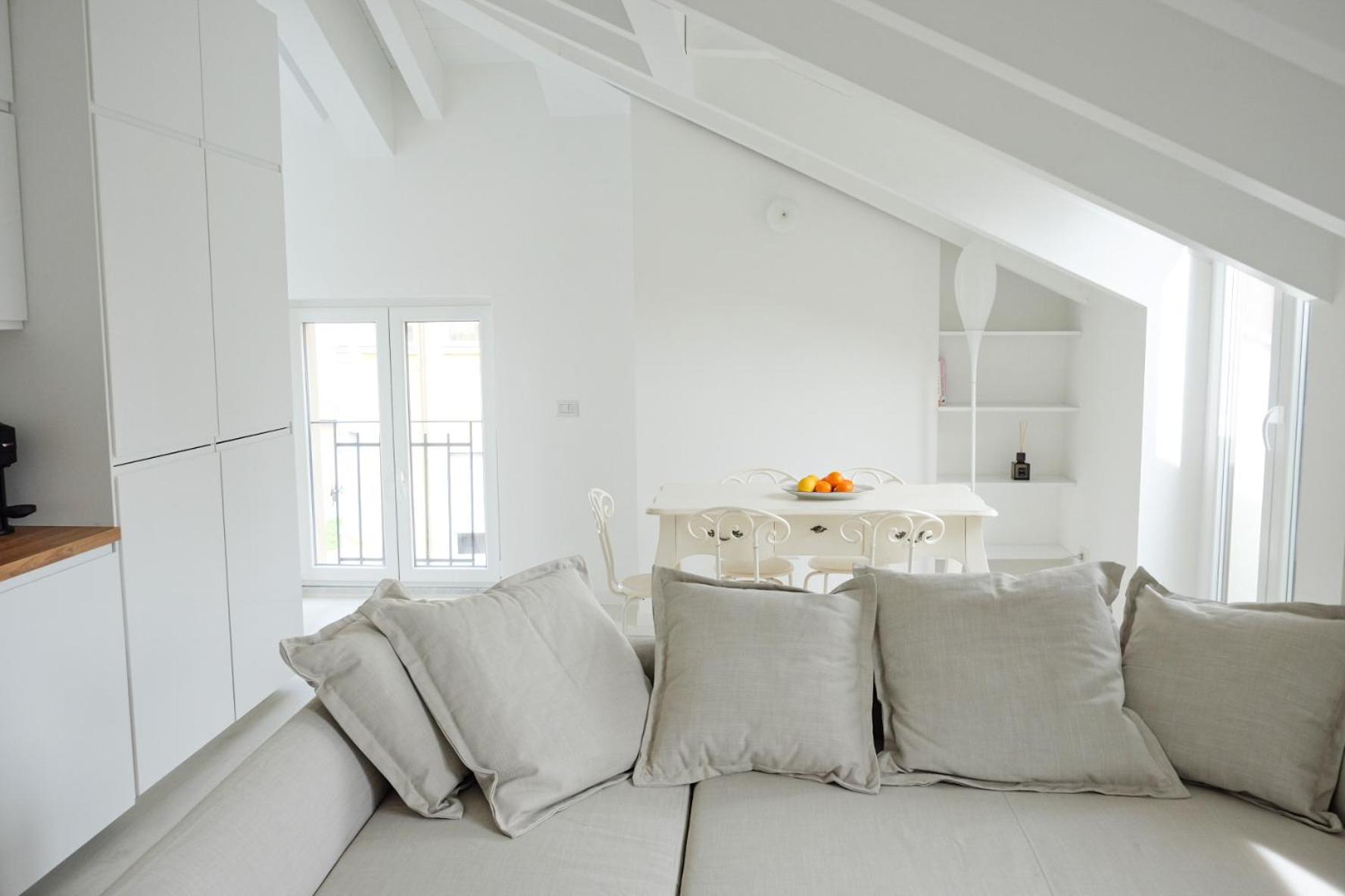Apartment Attic with Balcony
