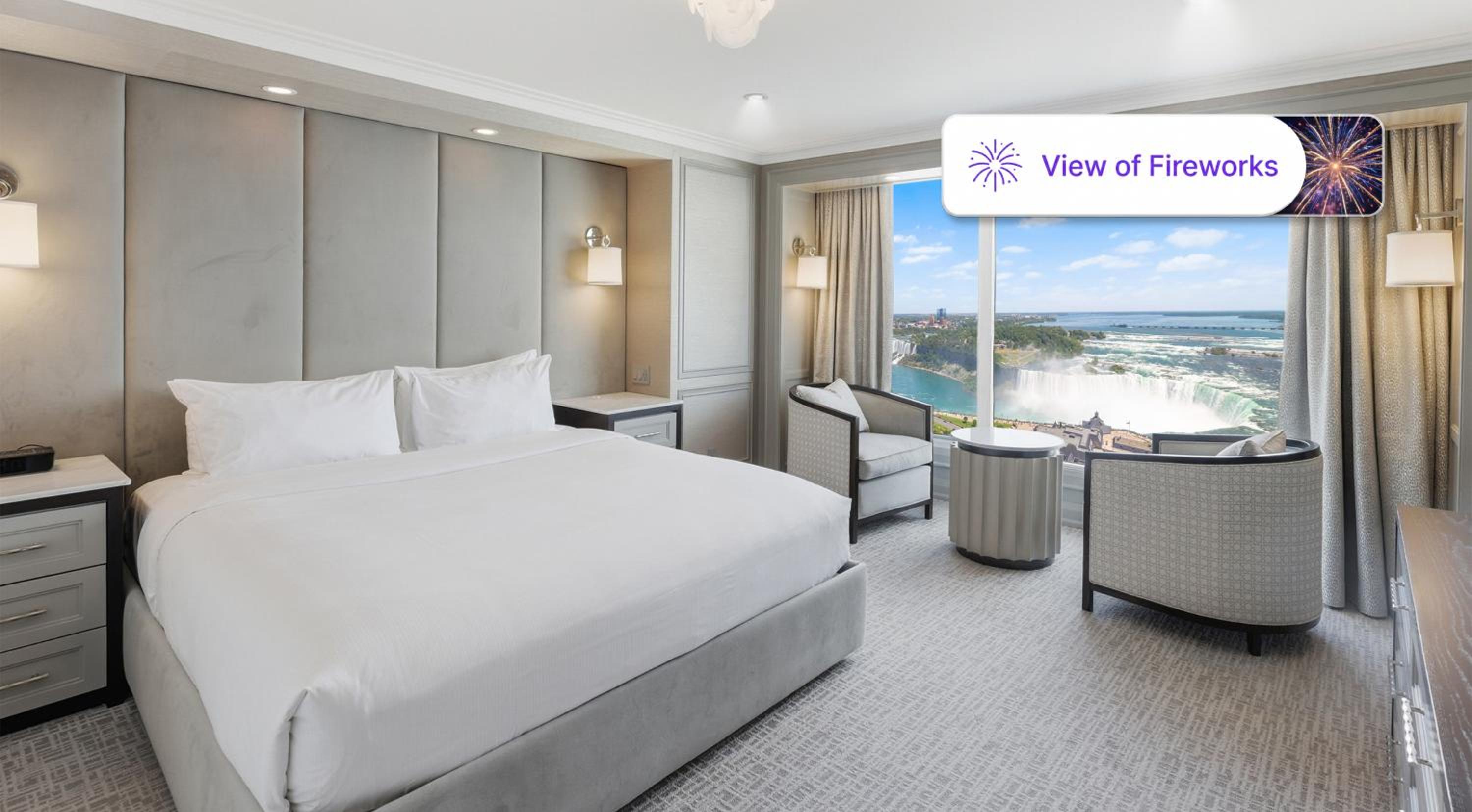 The Penthouse Suite | Premium Fallsview | Two Kingsize-Betten | Two Bathrooms | (37th Floor)