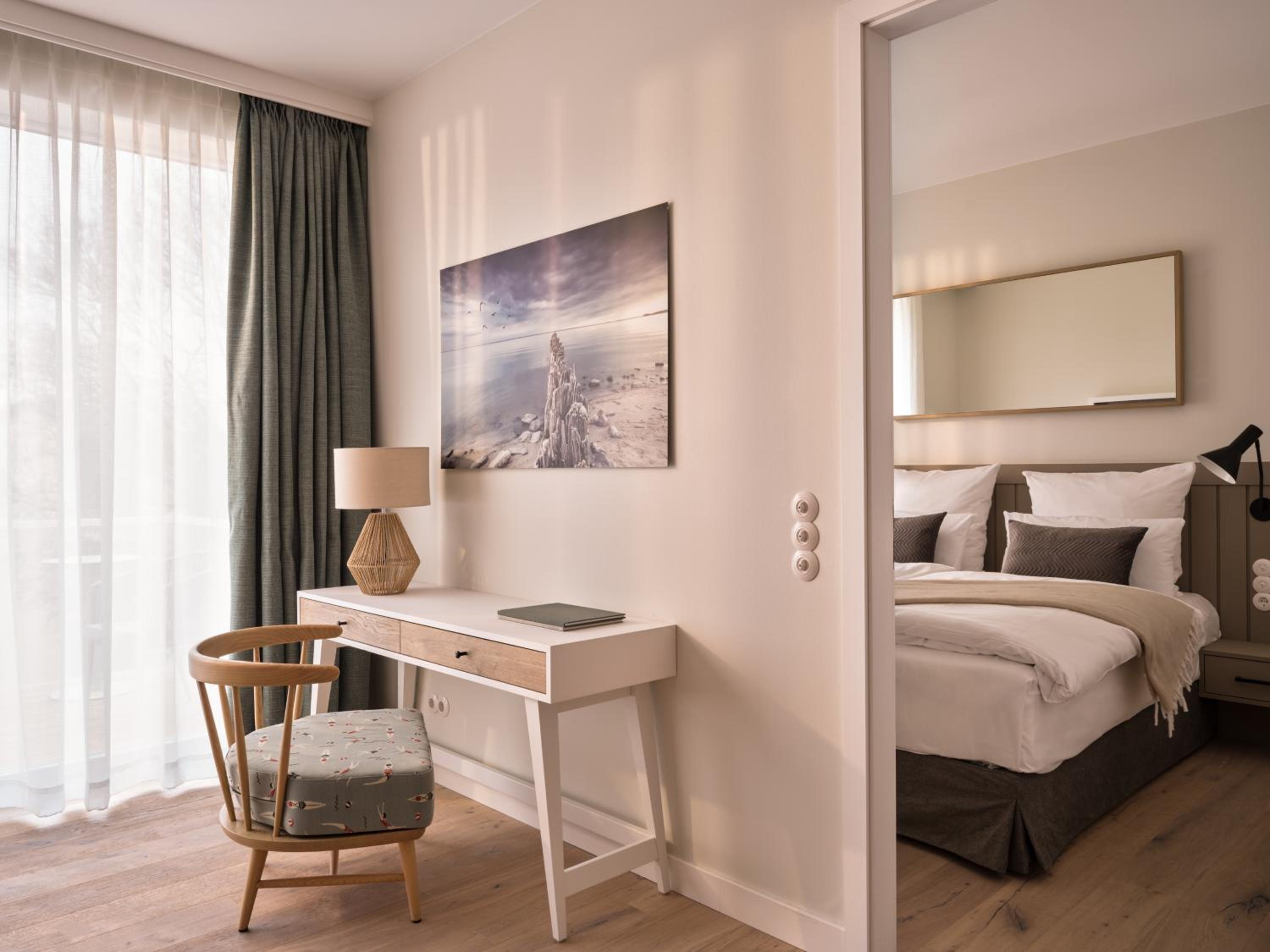 Large One-Bedroom Apartment with Side Sea View