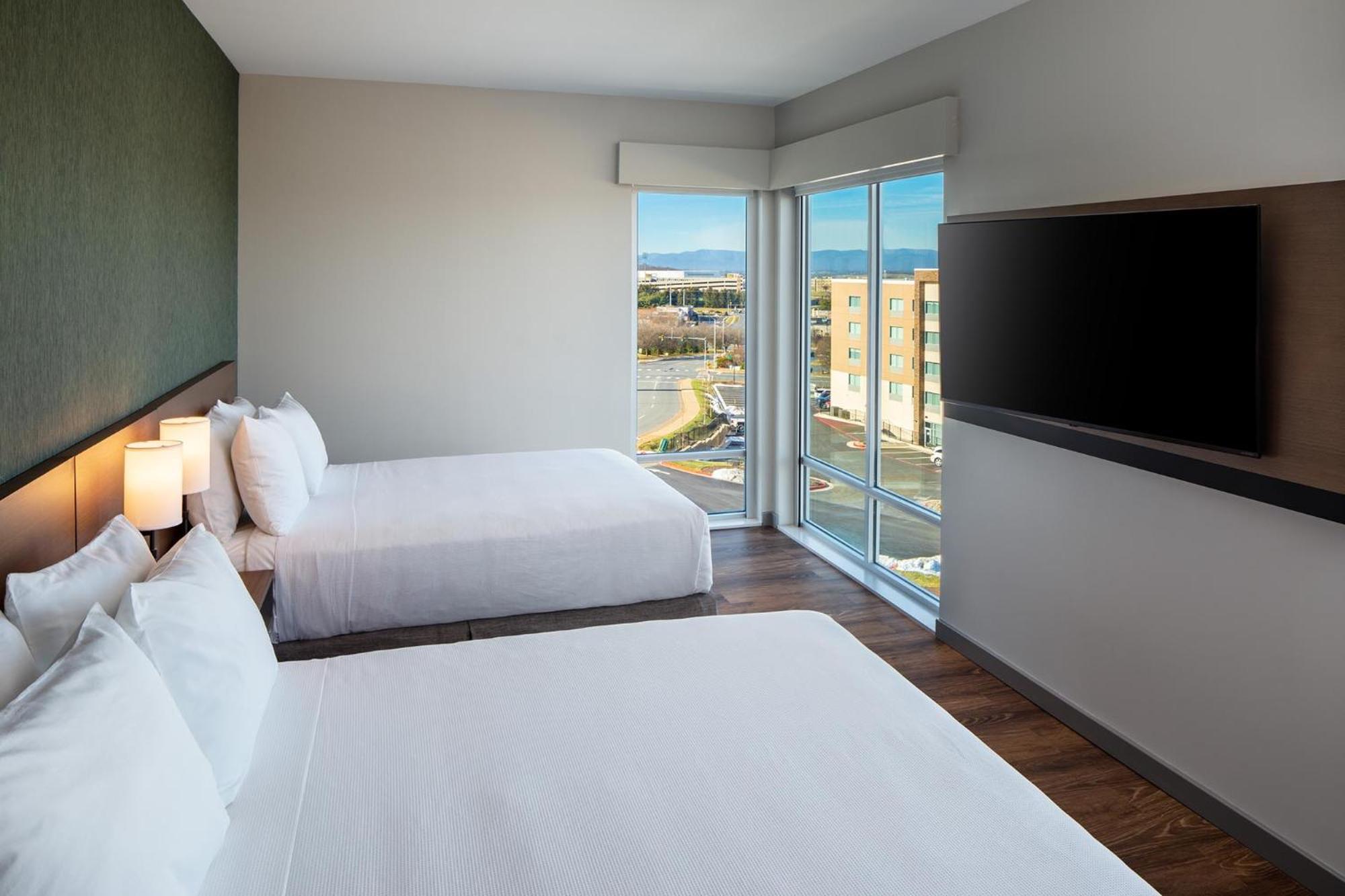 Queen Room with Two Queen Beds and Roll-In Shower - Disability Access at Hyatt Place Harrisonburg in Harrisonburg