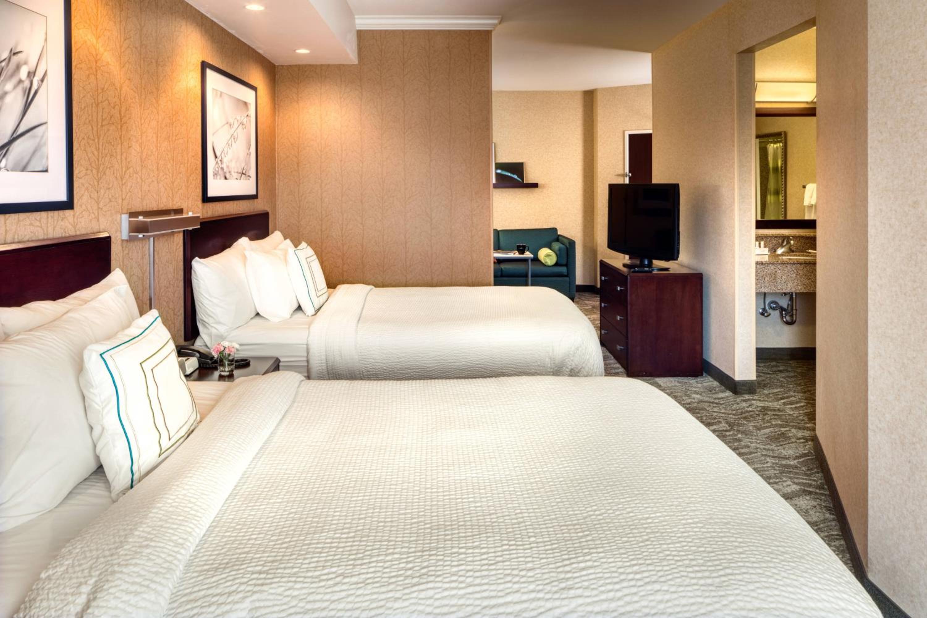 Queen Suite with Sofa Bed and Adapted Tub - Mobility and Hearing Accessible