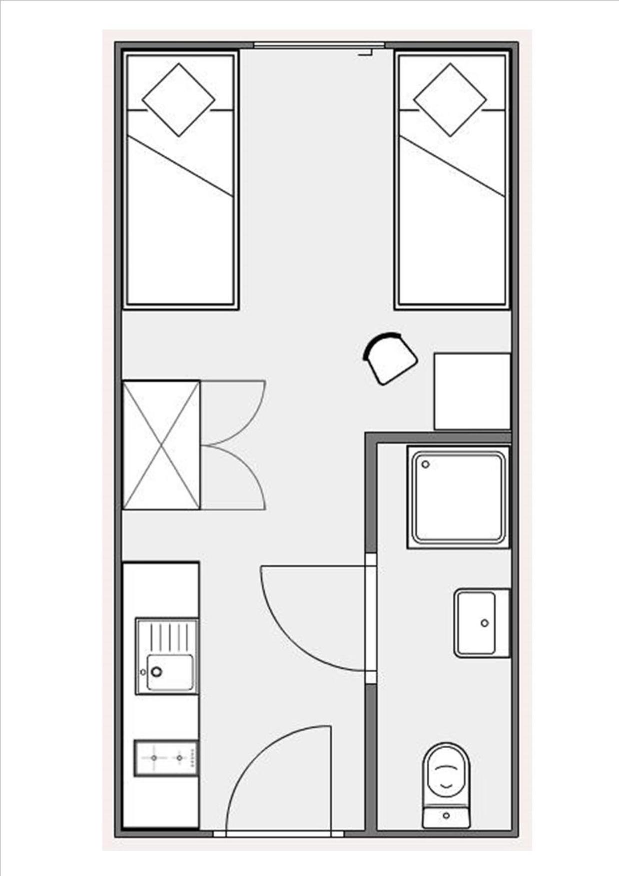 One-Bedroom Apartment with Shower photo 2