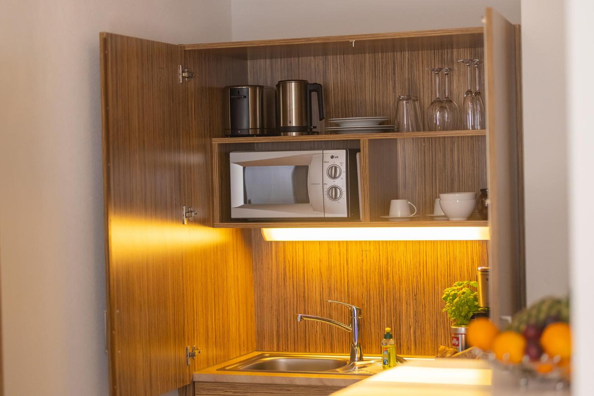 Deluxe Apartment A with a Kitchenette and balcony  photo 3