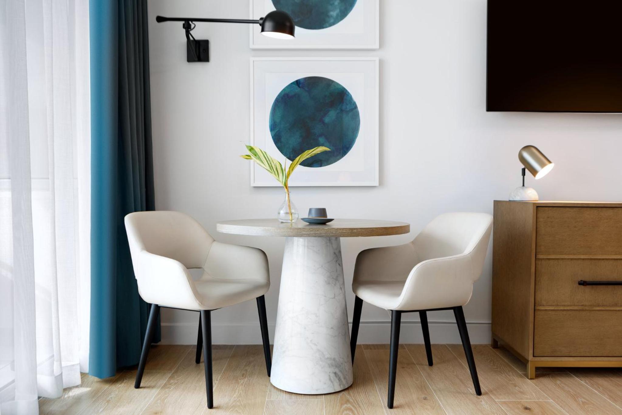 Double Room with Two Double Beds and Mobility Accessible Roll-In Shower