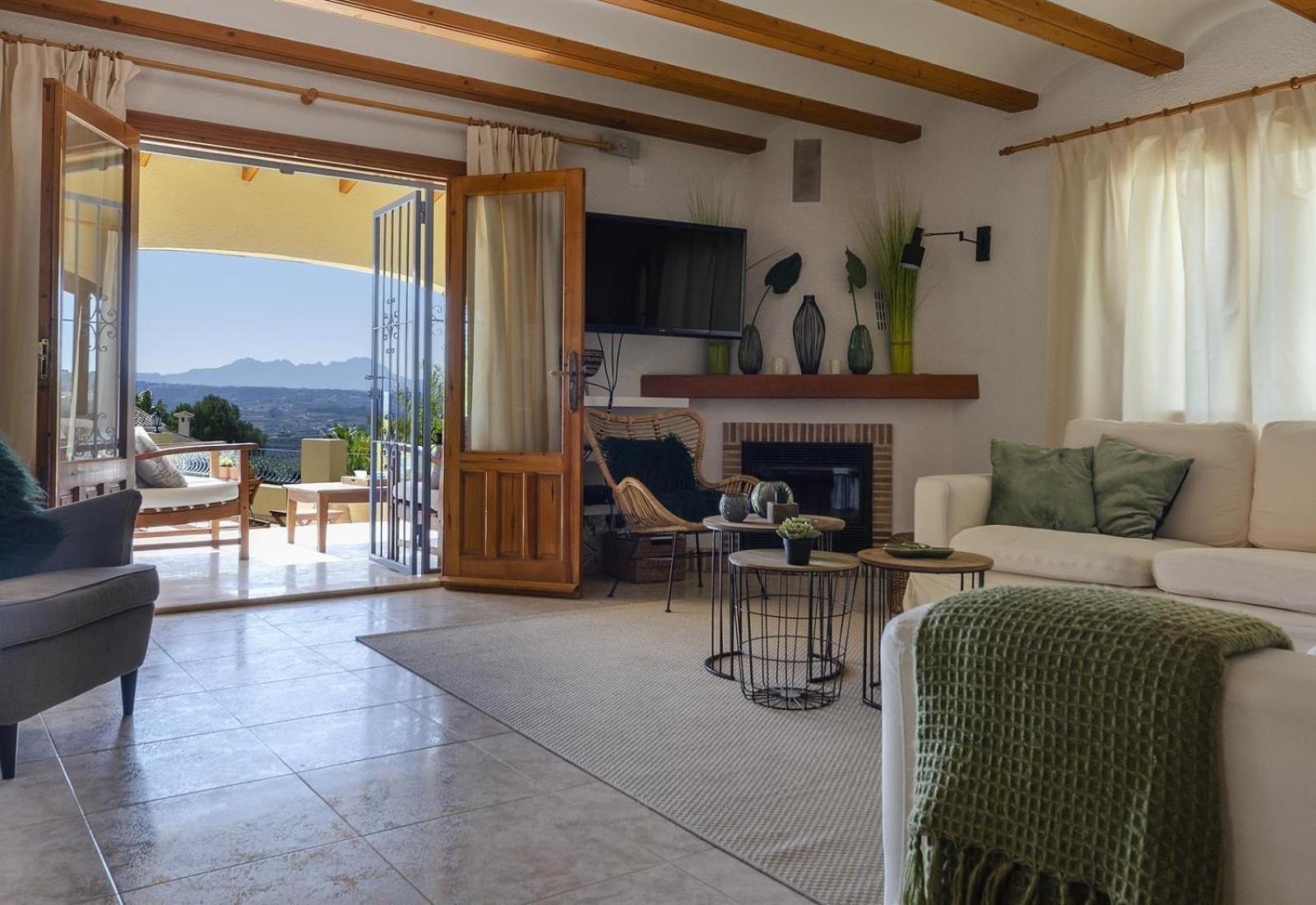 Villa con vistas al jardín