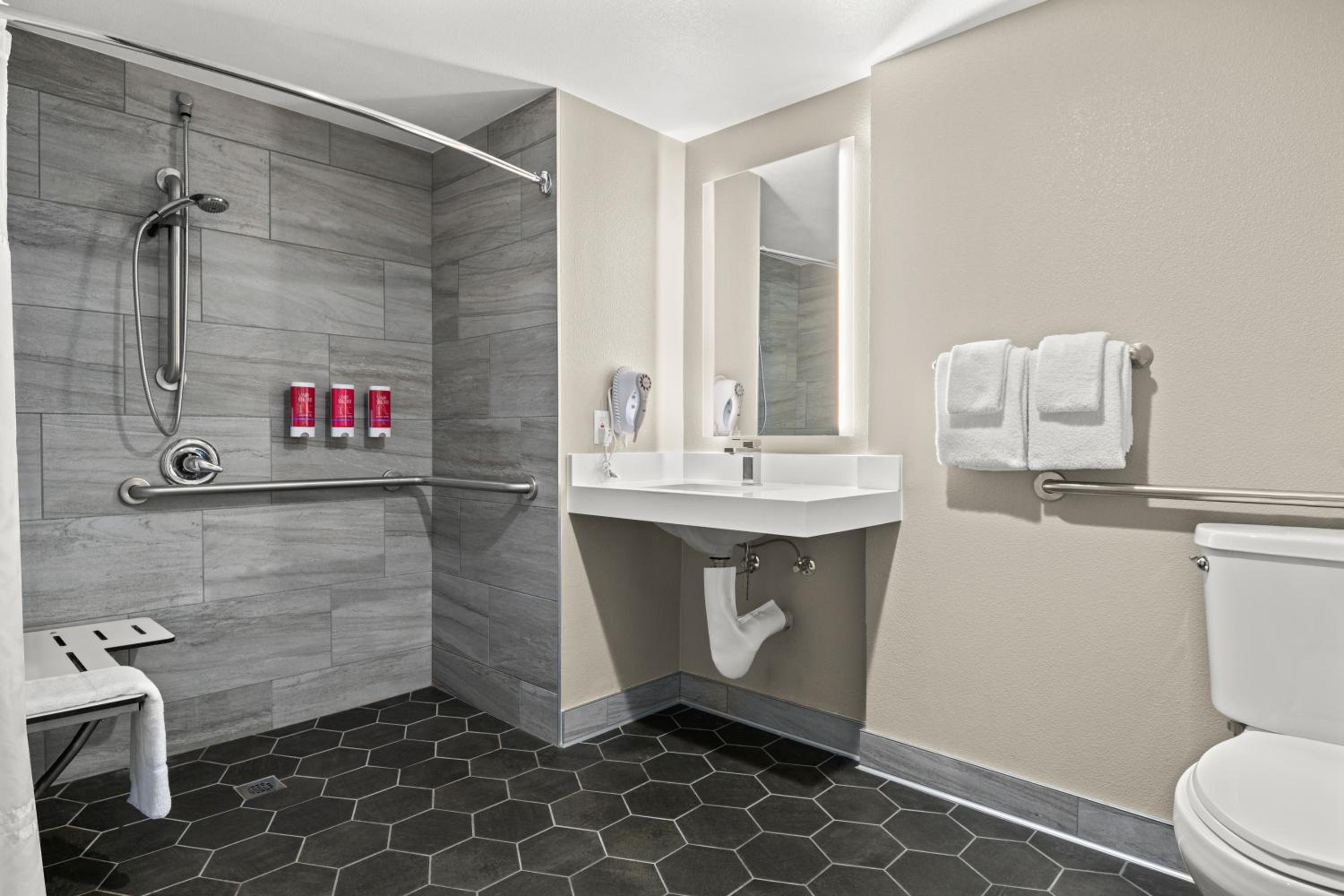Queen Room with Mobility Accessible Roll-In Shower - Photo 4