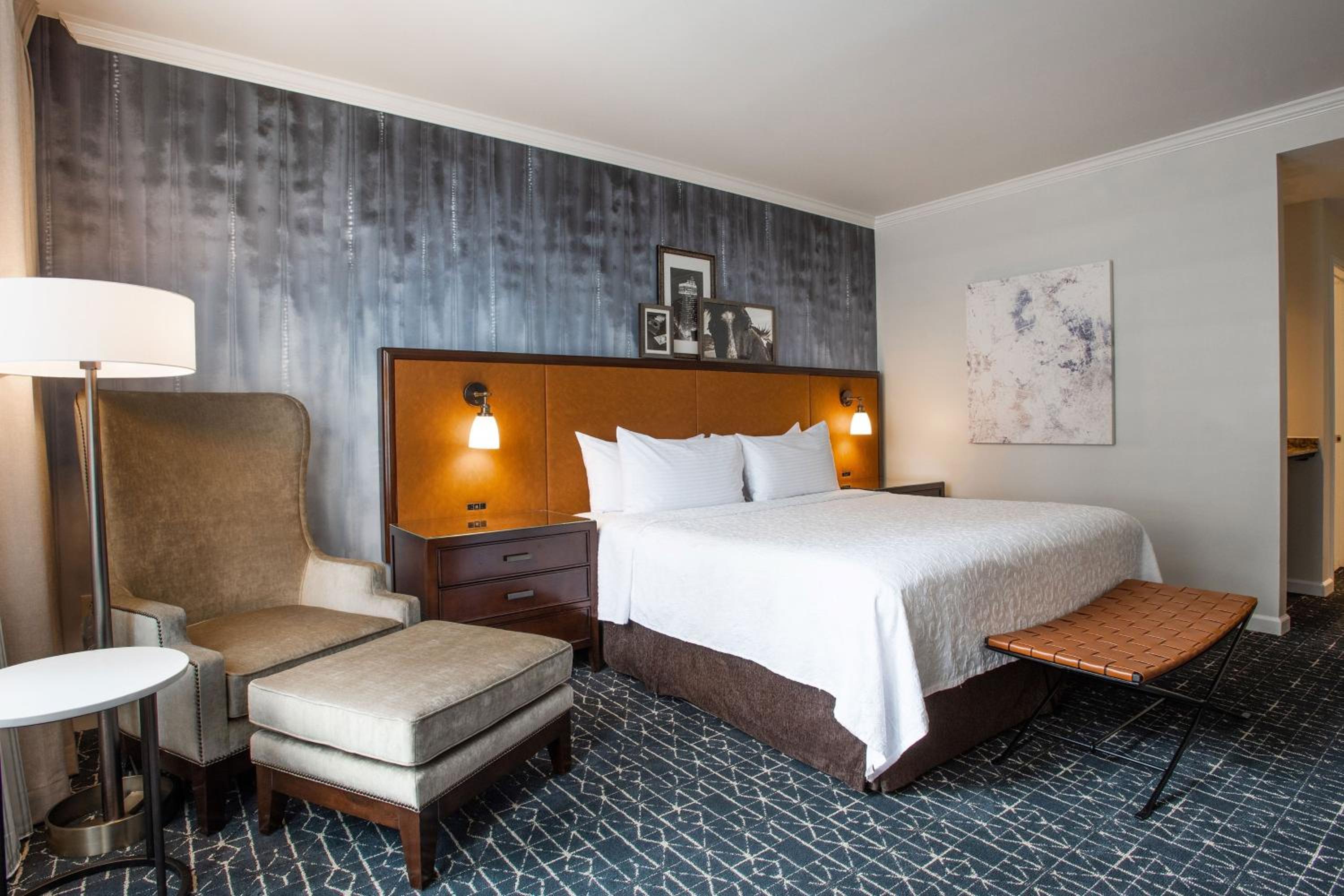Newly Renovated, Executive Suite, 1 King, High floor at Magnolia Hotel Houston, a Tribute Portfolio Hotel in Houston