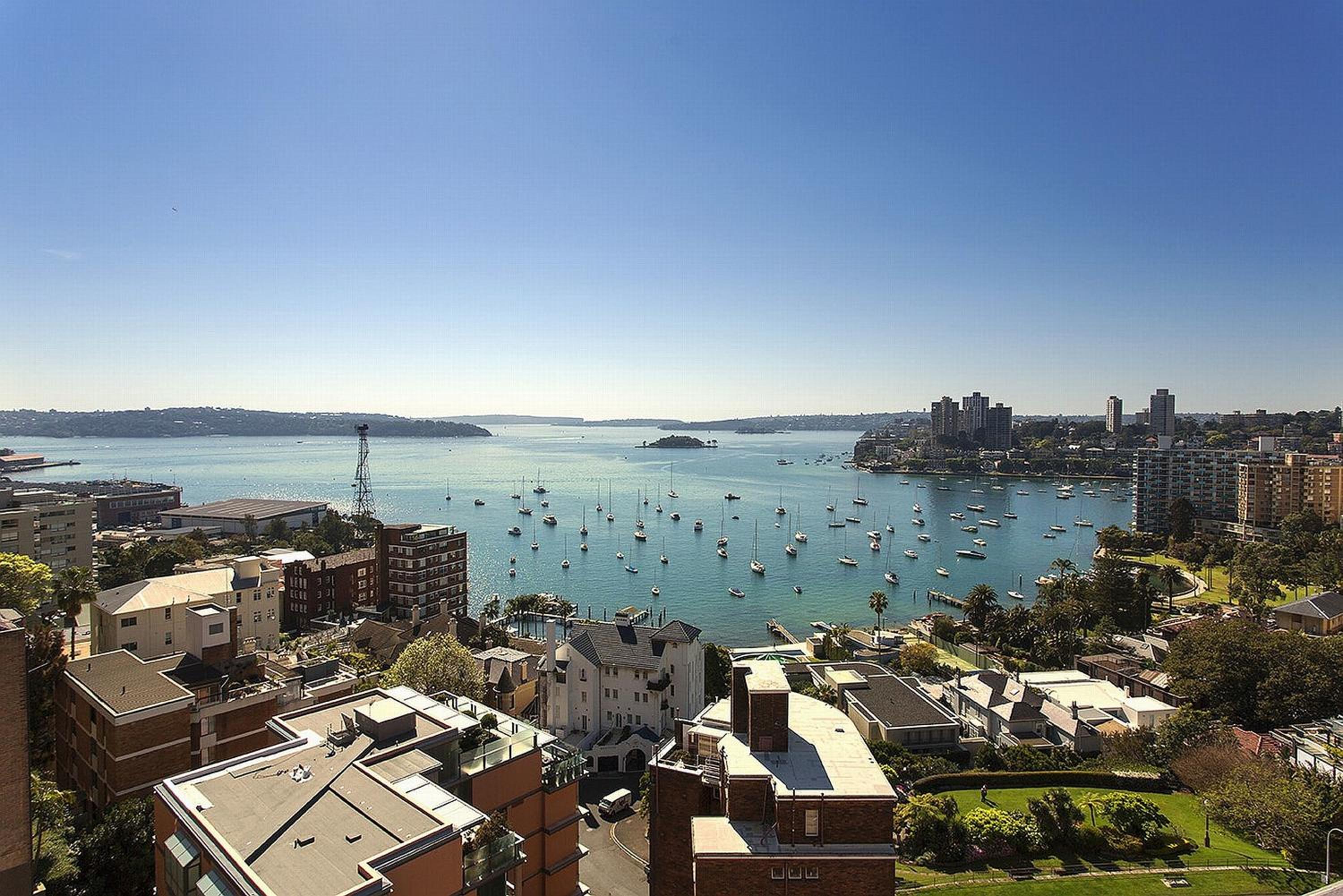 Twin Studio with Harbor View