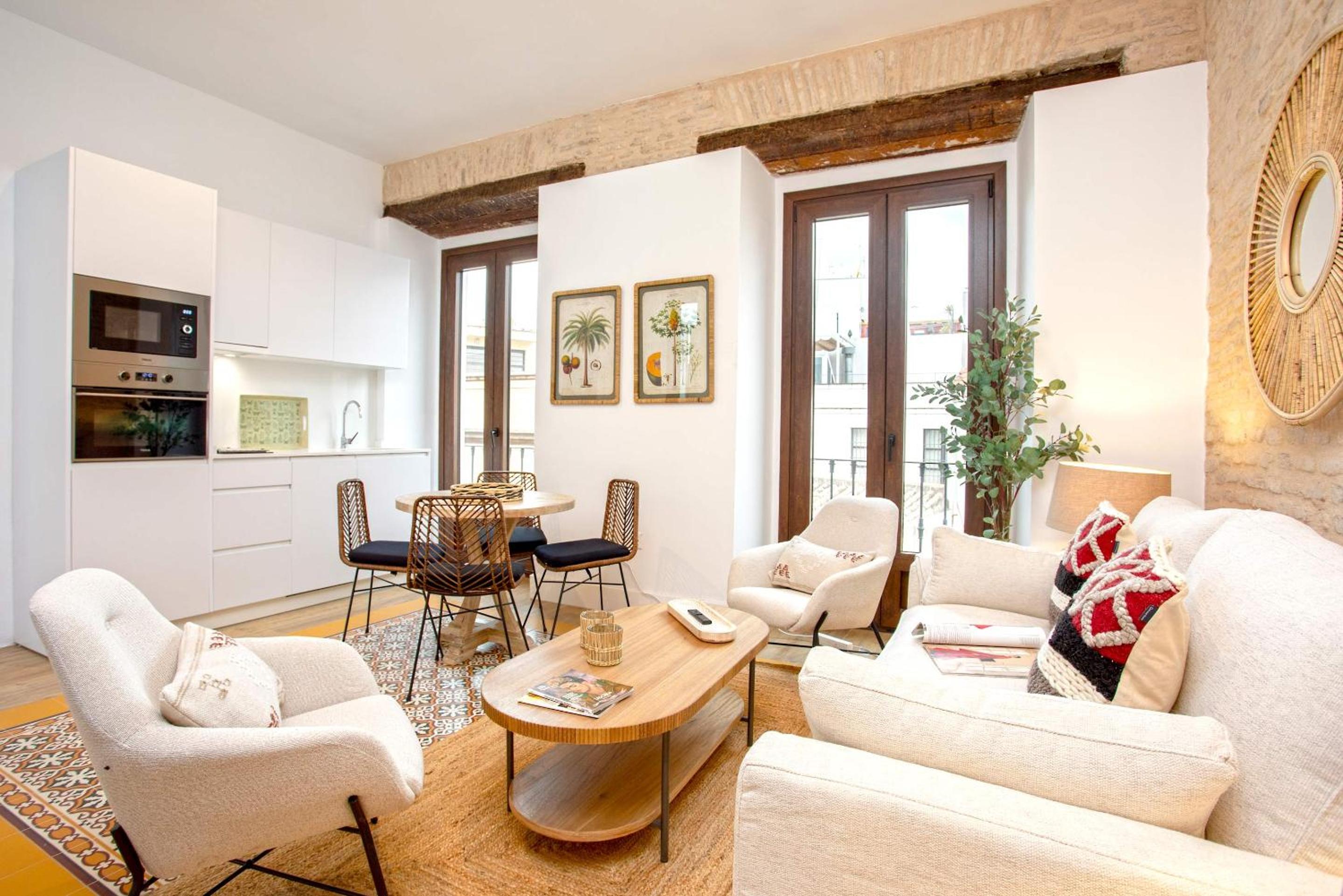 Apartamento de dos habitaciones con terraza (acceso externo)