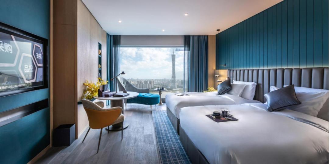 Stylish Canton Tower River View Twin Room photo 1