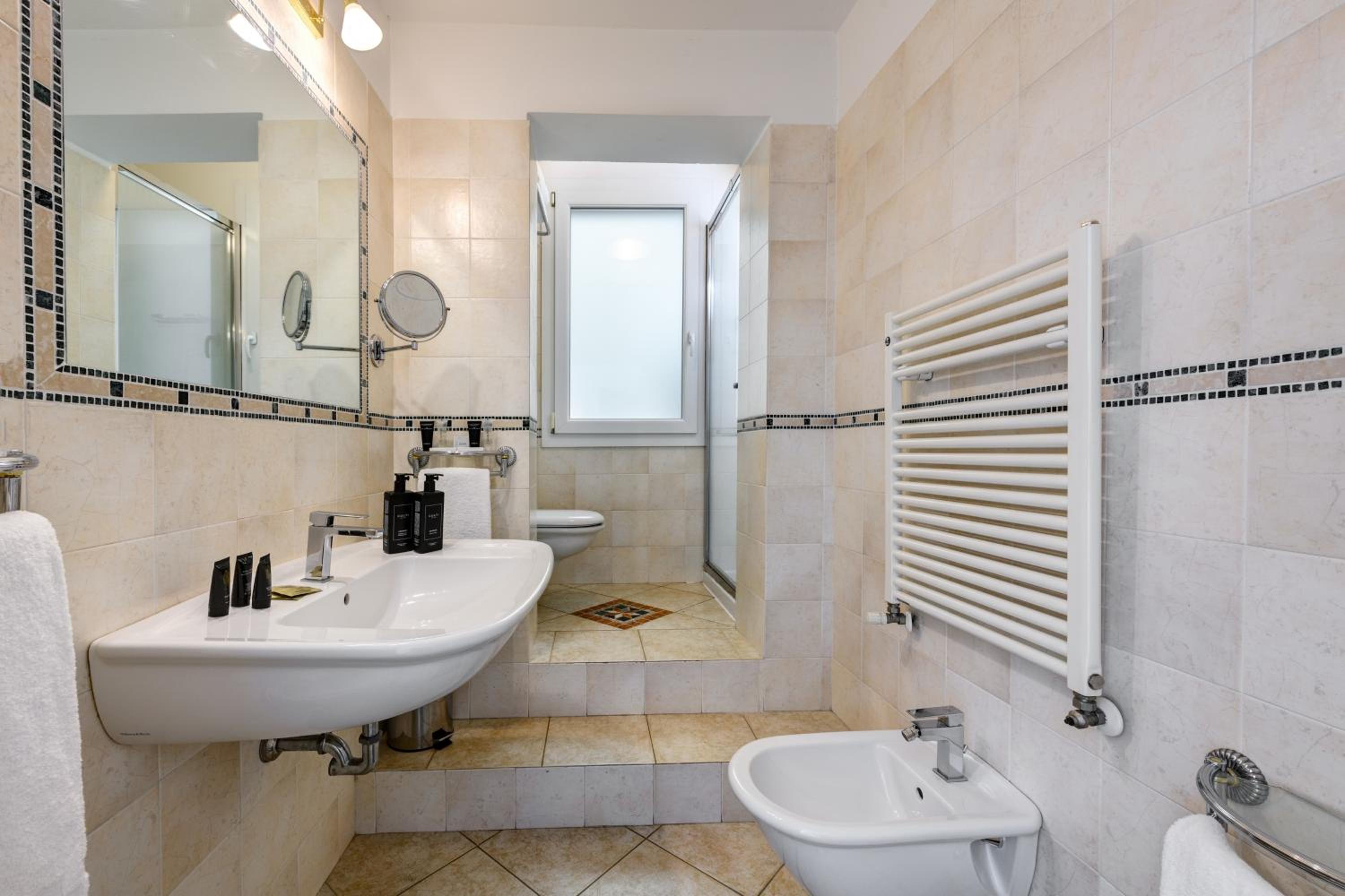 Relax in our spacious, modern bathroom amenities.